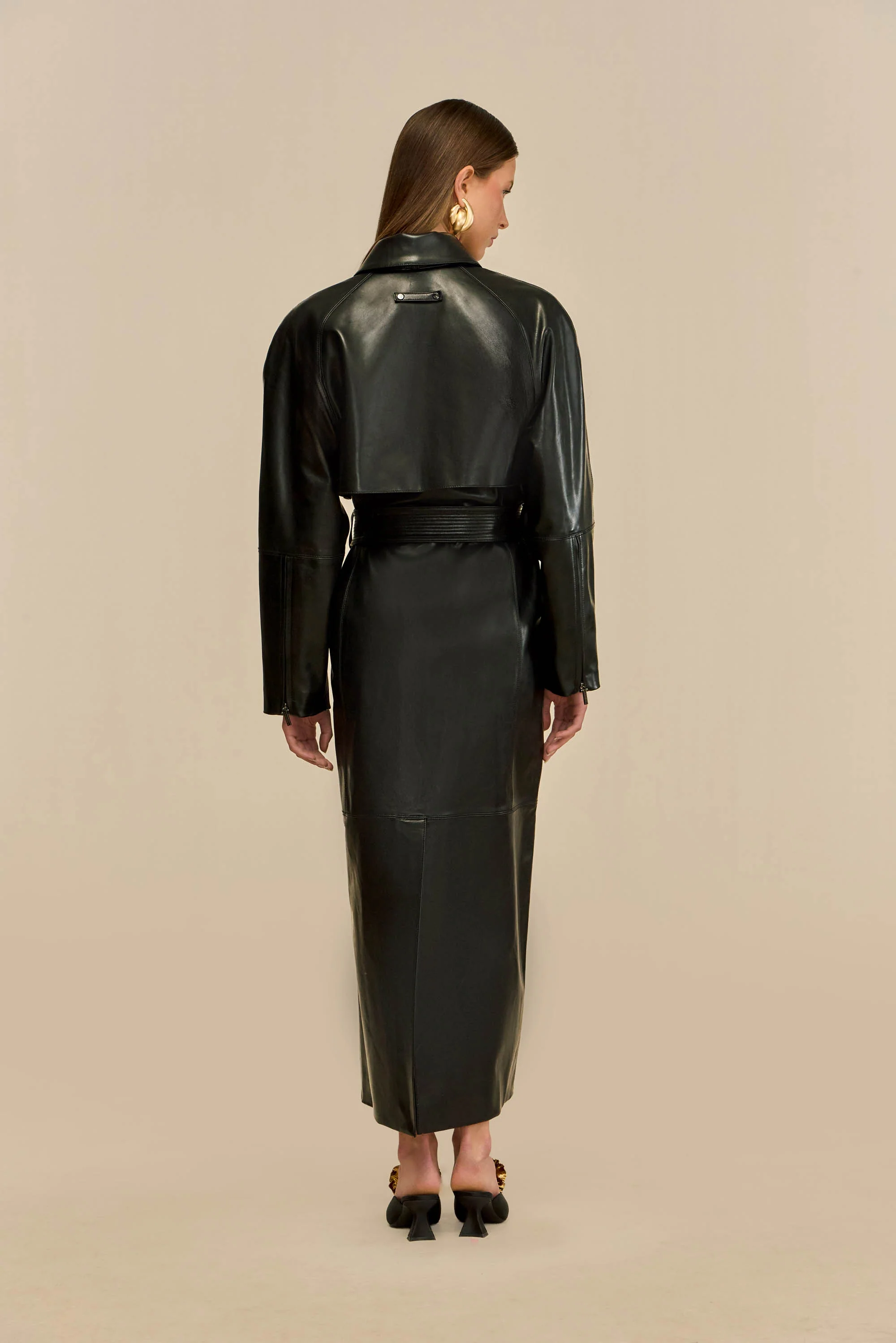 HAMMER TRENCH COAT - BLACK - Image 5