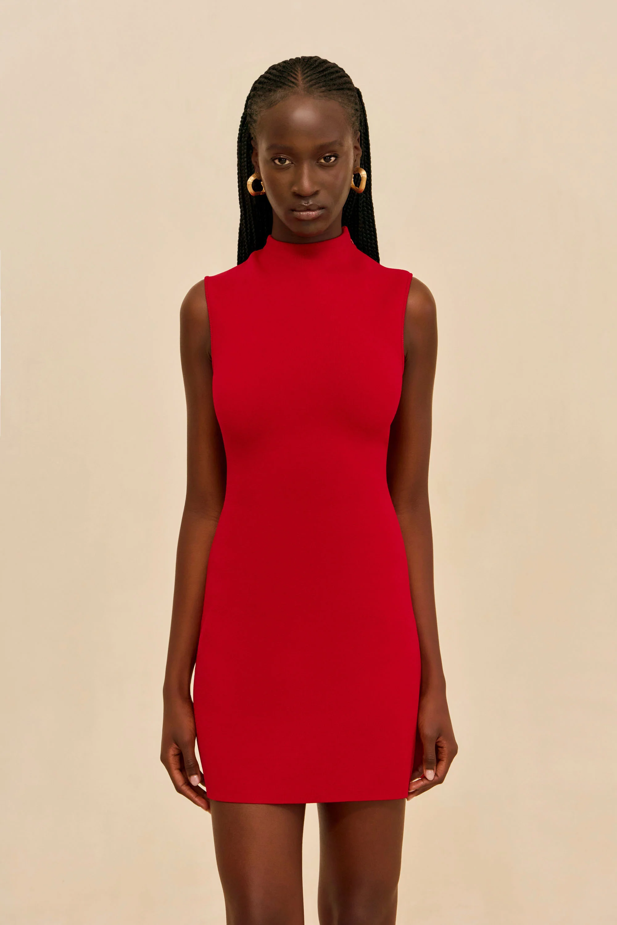 HARLOW KNIT DRESS - MERLOT - Image 6
