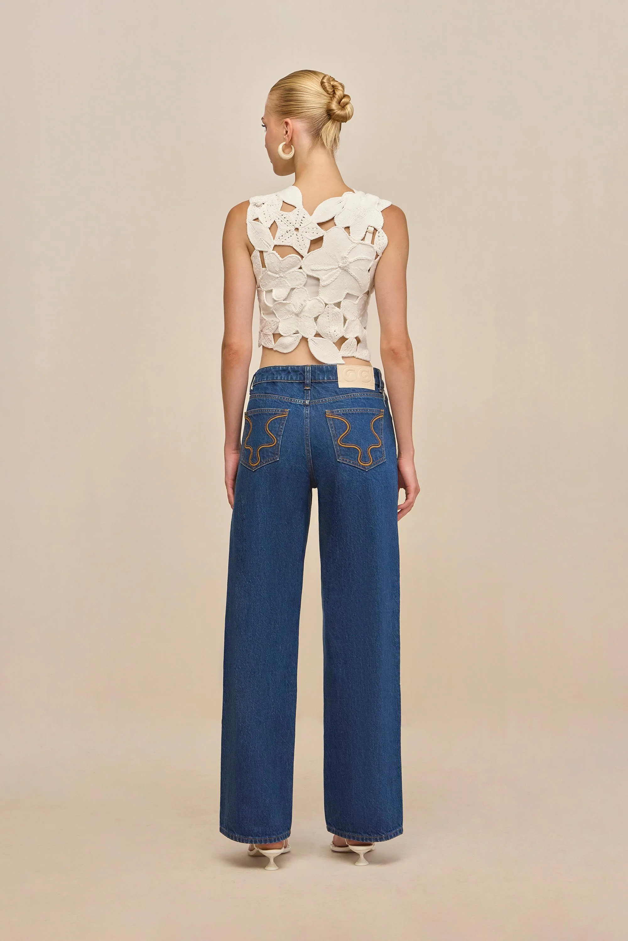 HARRINGTON CROCHET TOP - OFF WHITE - Image 4