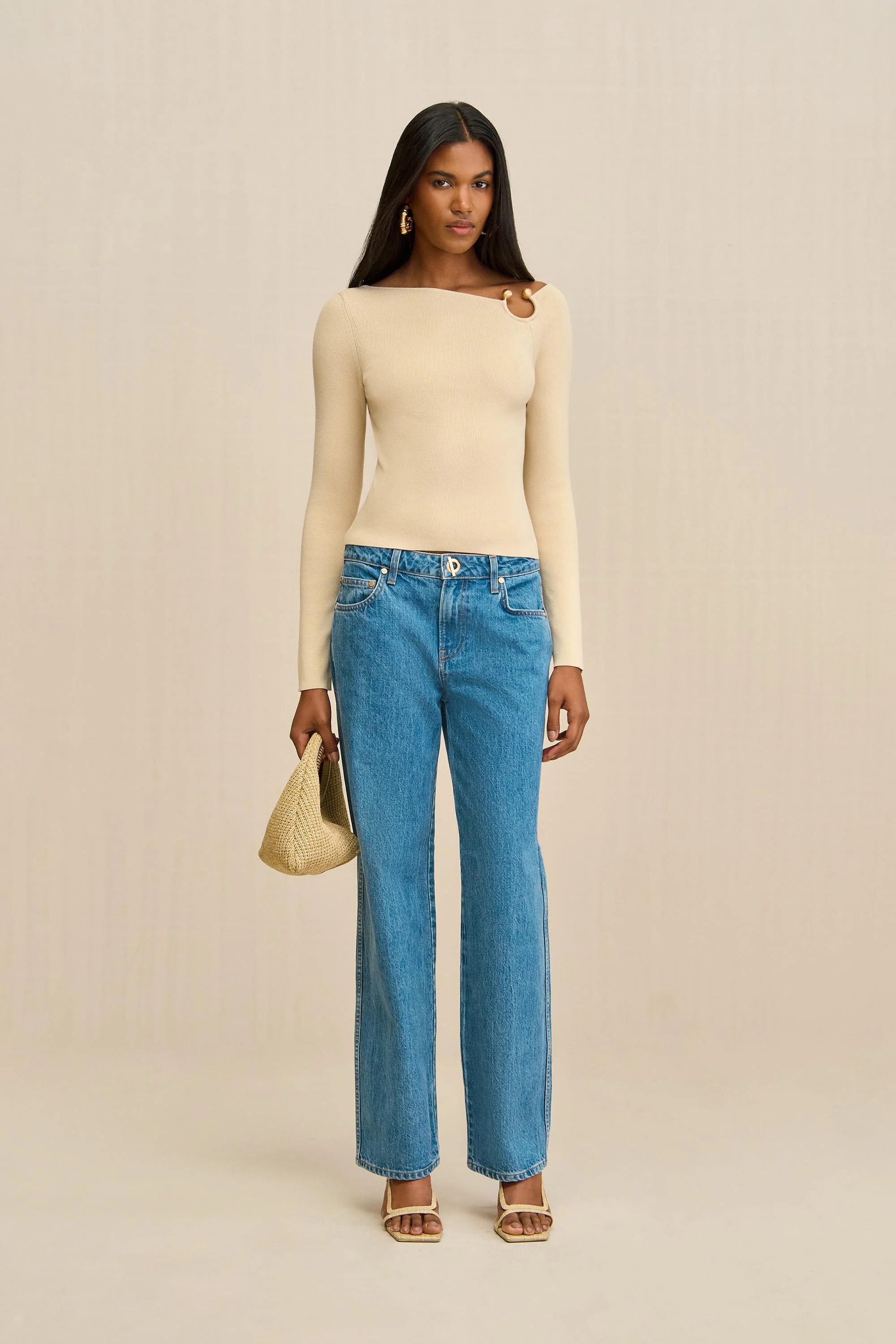 IRIS KNIT TOP - BEACH - Image 3