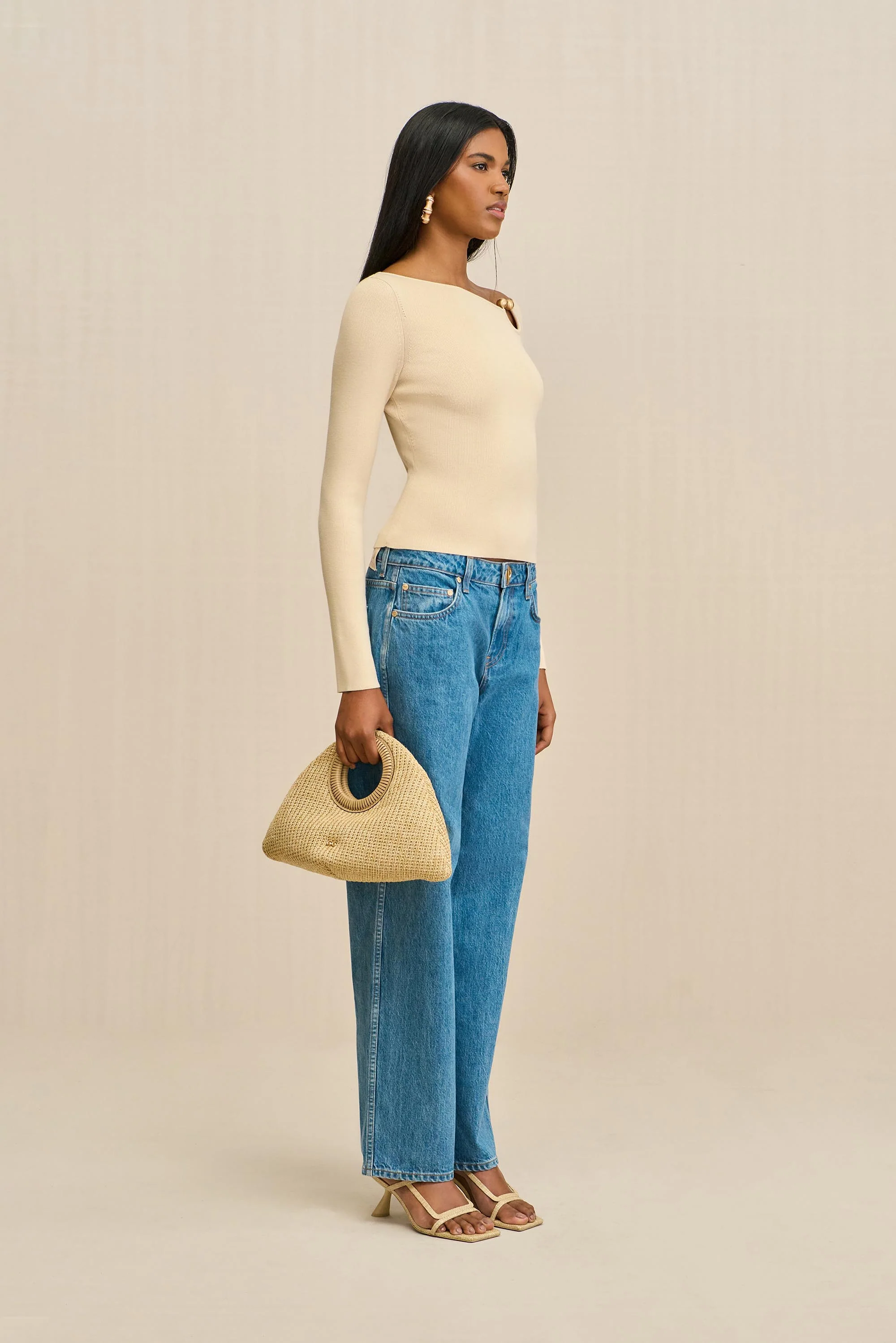 IRIS KNIT TOP - BEACH - Image 5