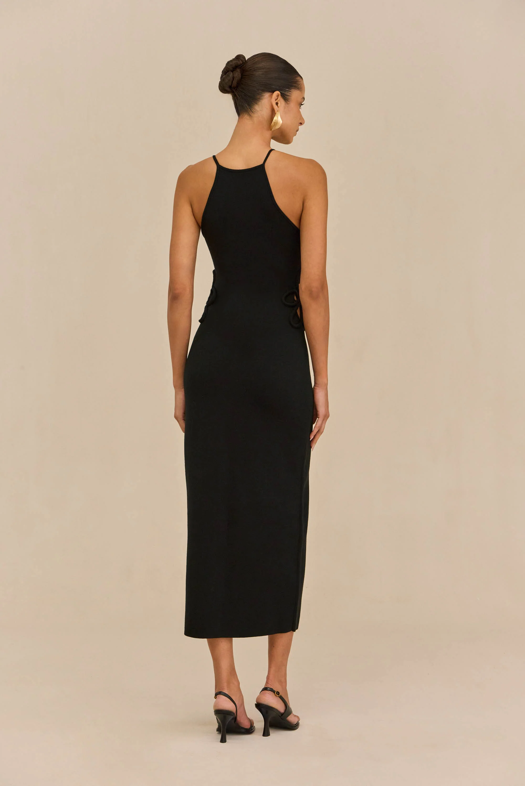 JENA KNIT DRESS - BLACK - Image 7