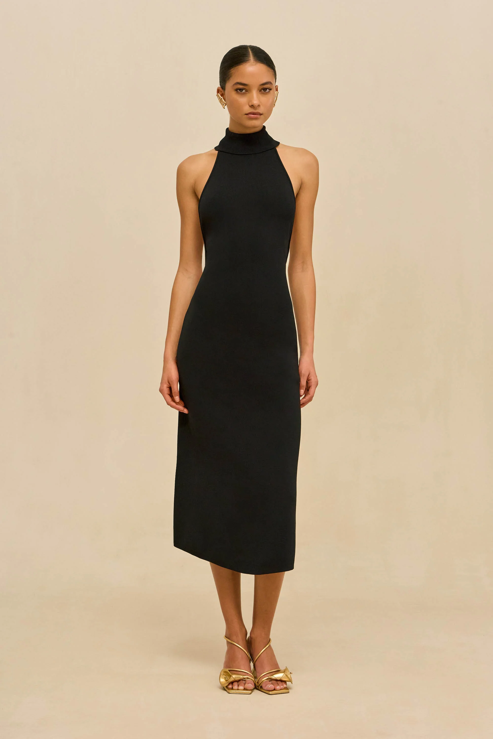 KATARA KNIT DRESS - BLACK - Image 3