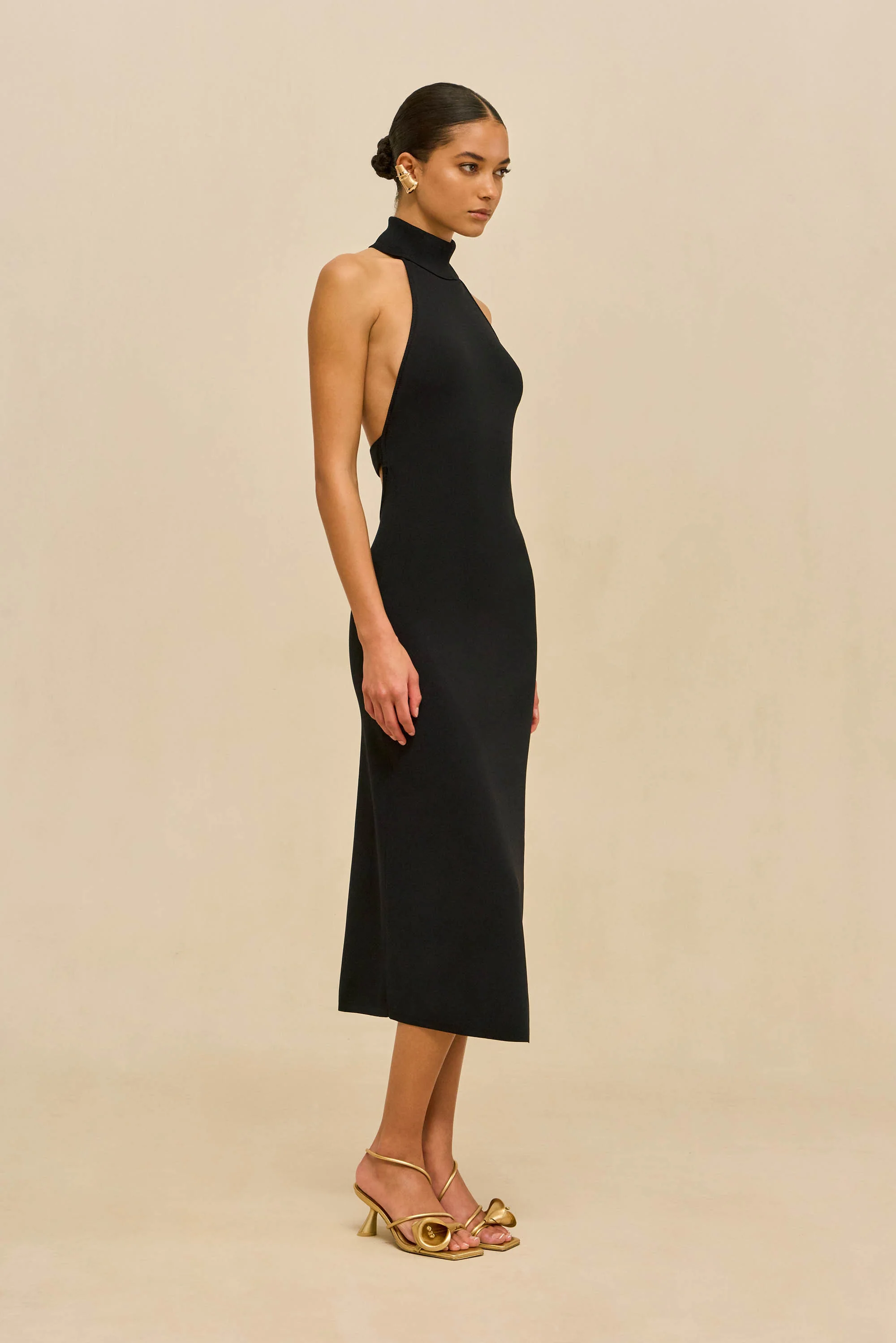 KATARA KNIT DRESS - BLACK - Image 5