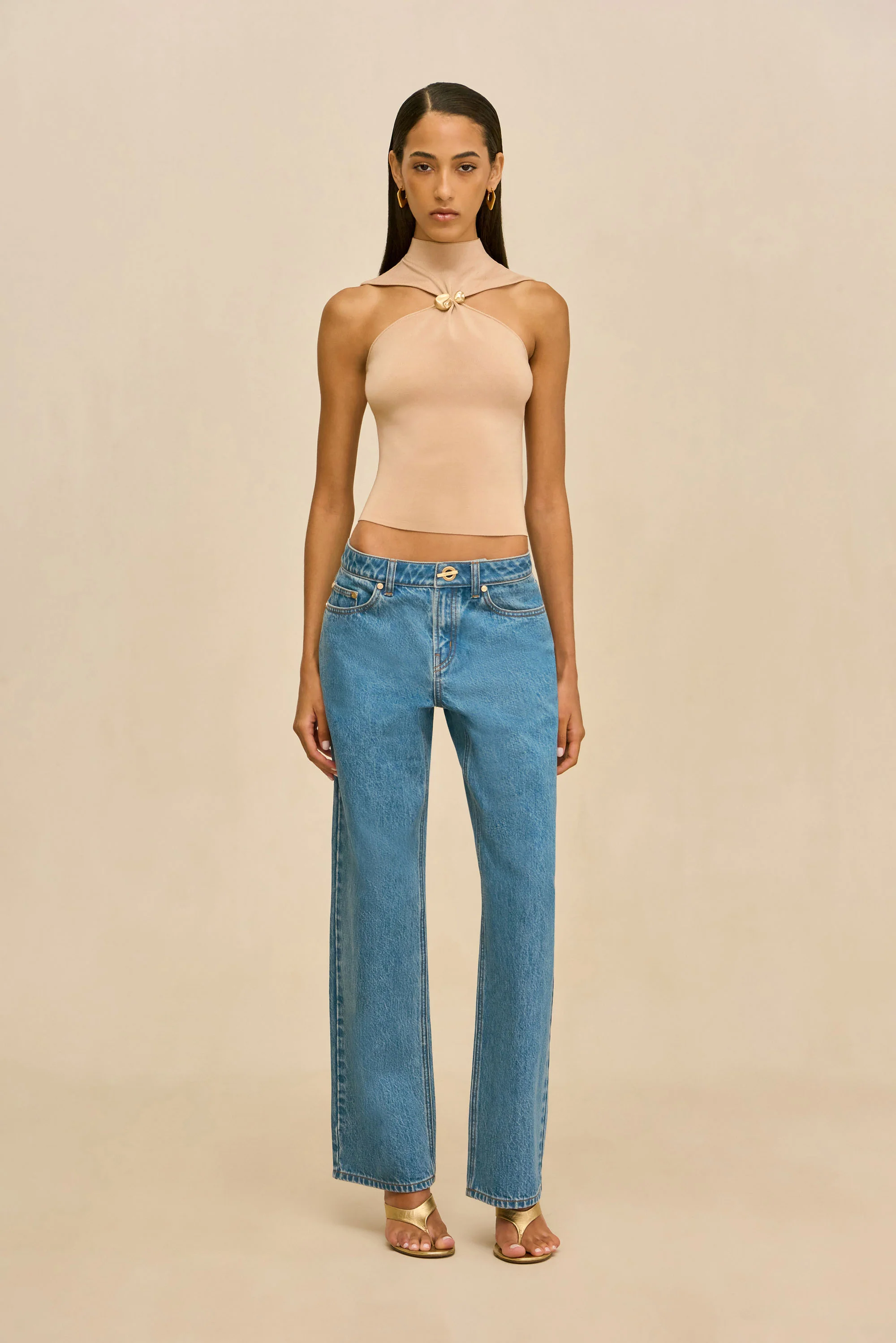 KATHERINE KNIT TOP - SESAME - Image 3