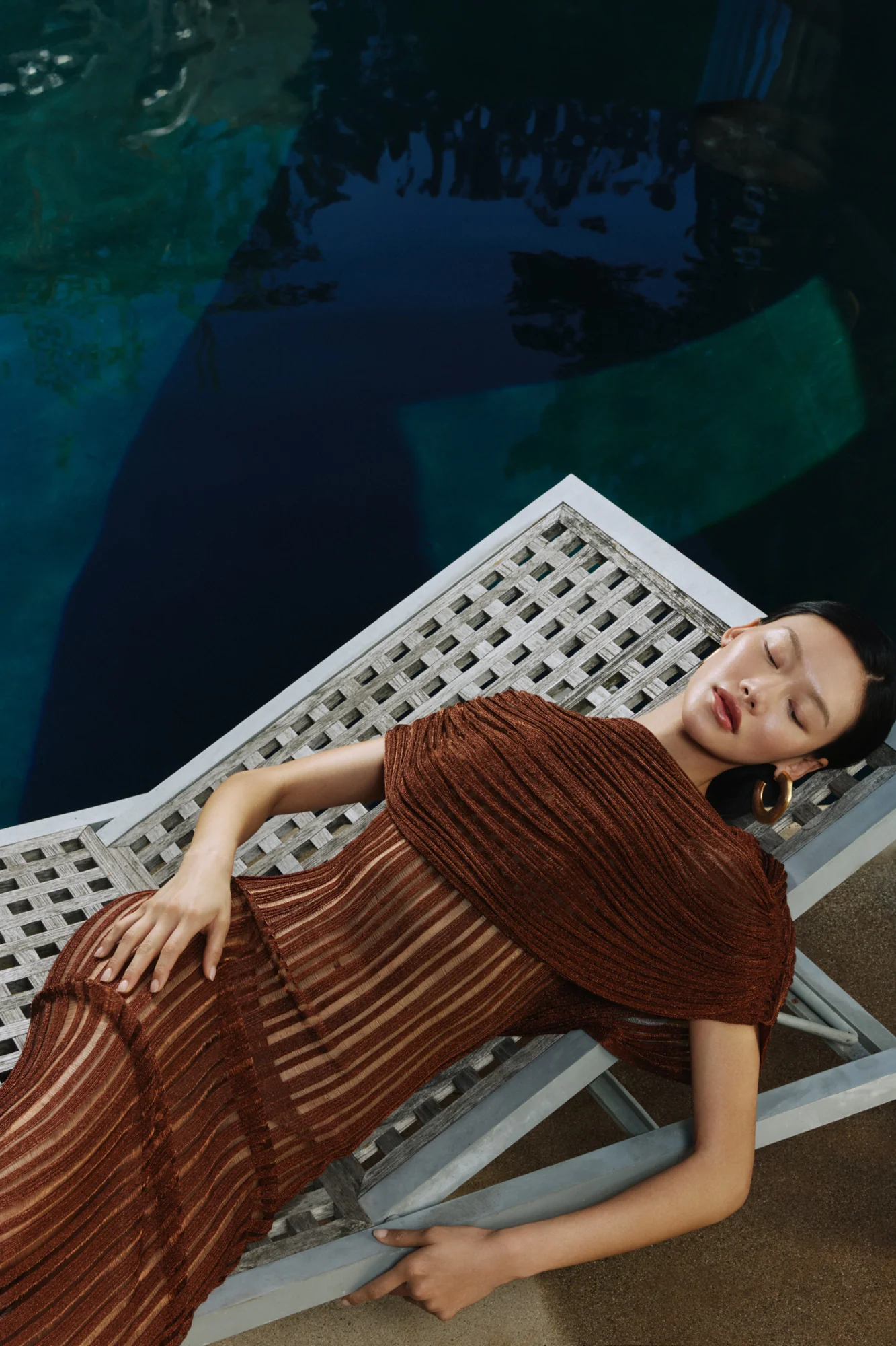 KAYA KNIT DRESS - SADDLE - Image 2