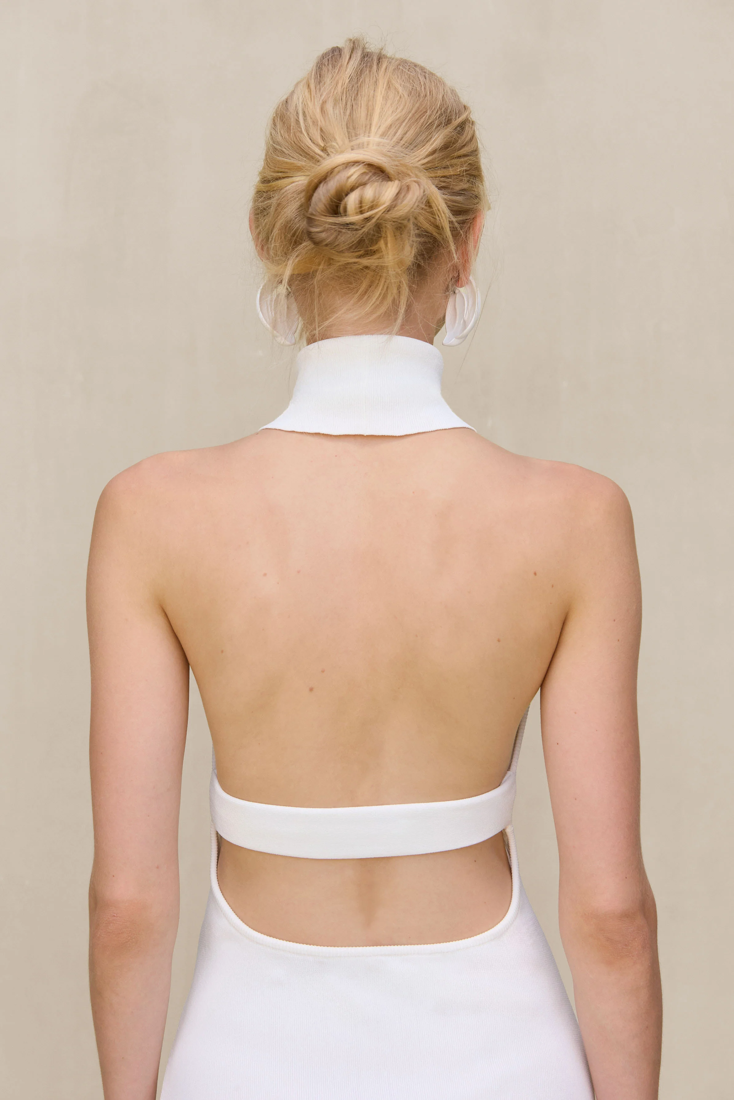 KAYLILAH KNIT DRESS - OFF WHITE - Image 5