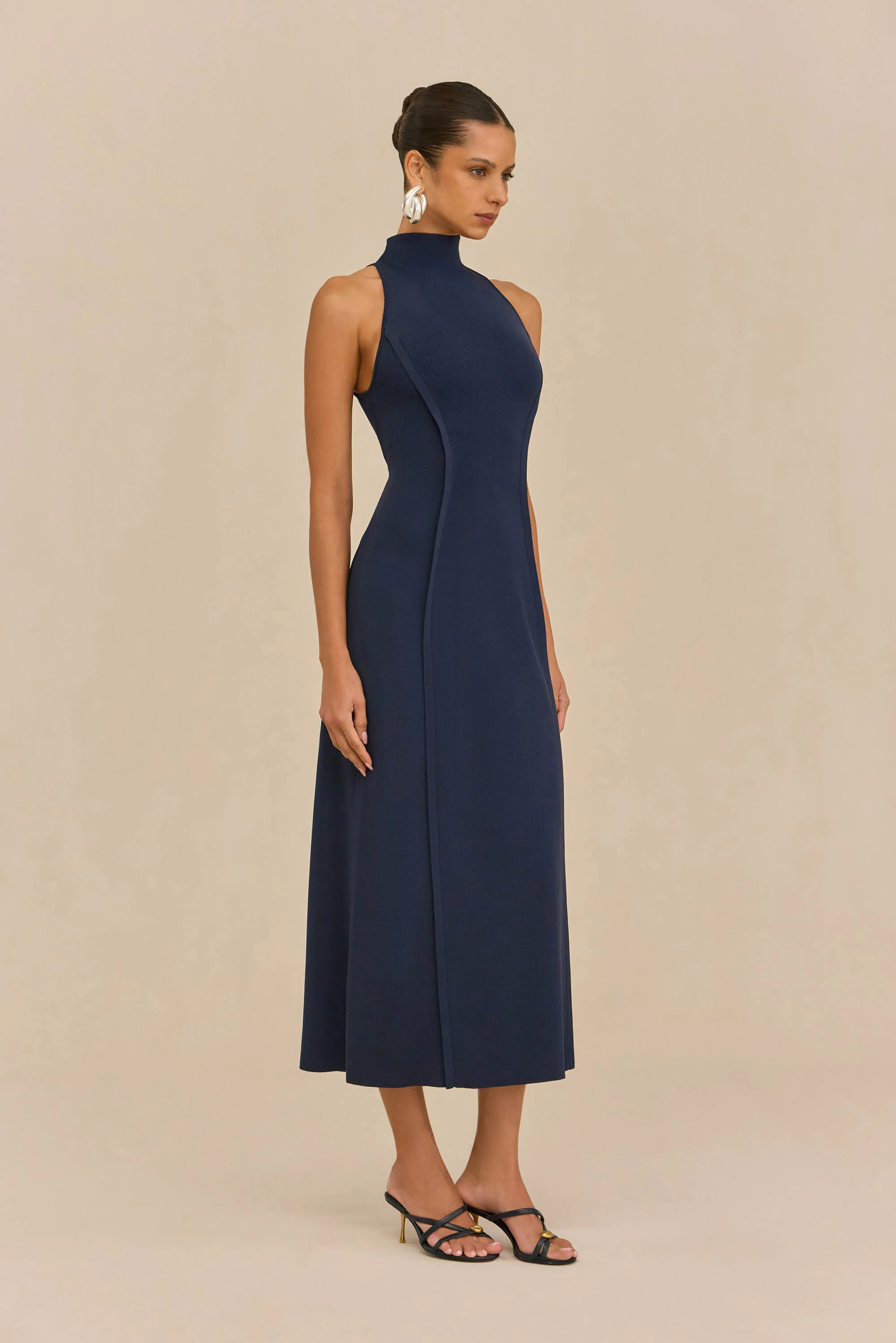 KELLER KNIT DRESS - DEEP LAKE - Image 5