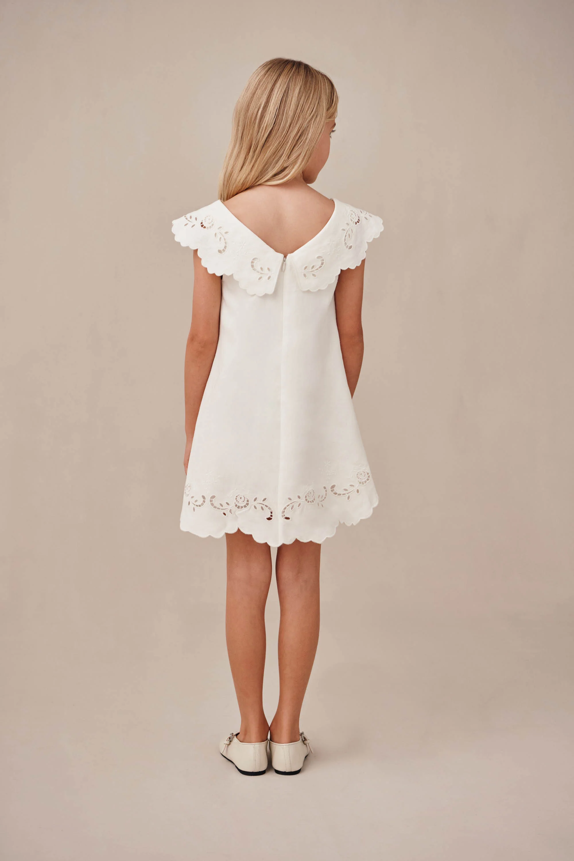 KIDS FRIDLI DRESS - OFF WHITE - Image 3