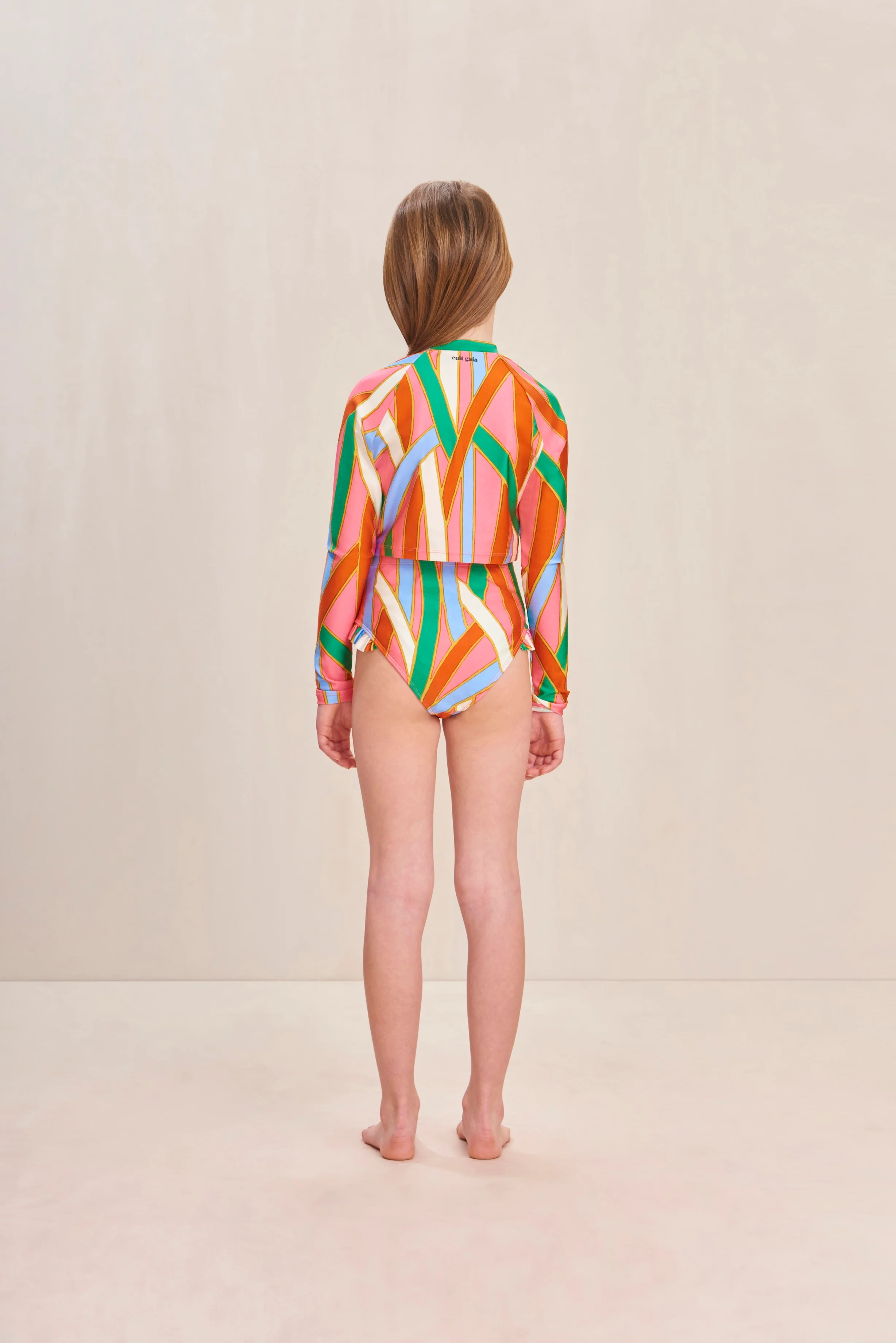 KIDS MARY RASHGUARD SET - VINTAGE STRIPE PRINT - Image 6