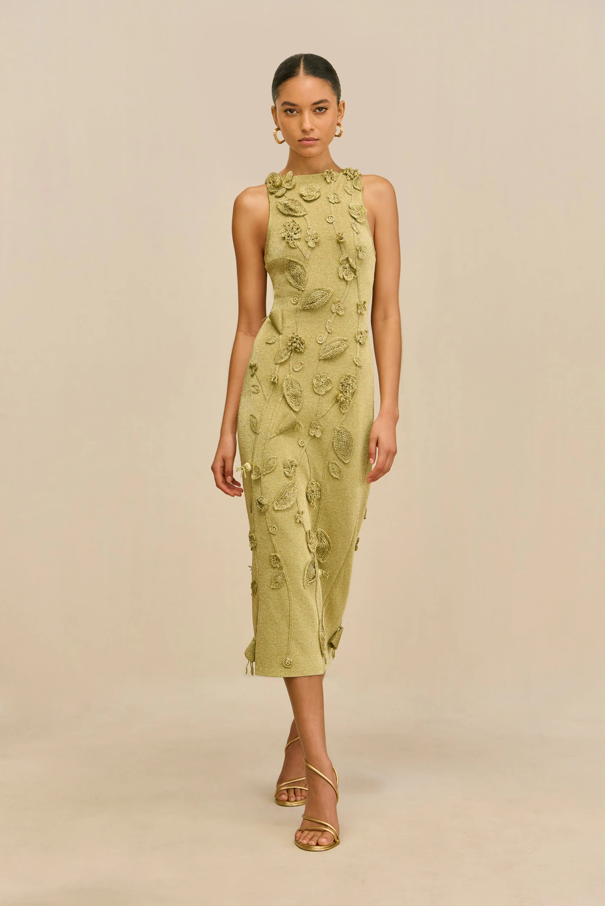 KIVU KNIT DRESS - GOLD - Image 2
