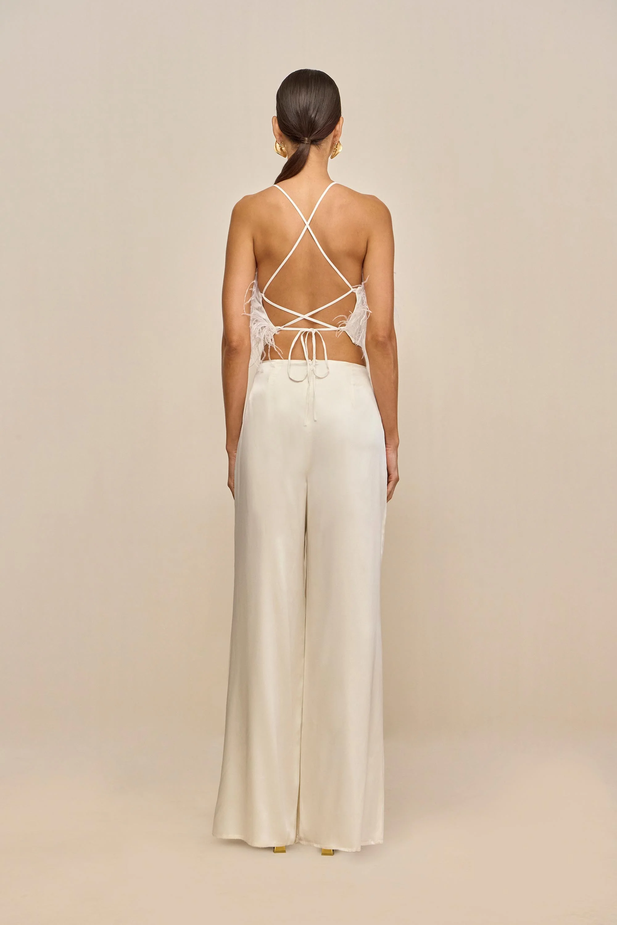 KORA PANT - OFF WHITE SILK - Image 4