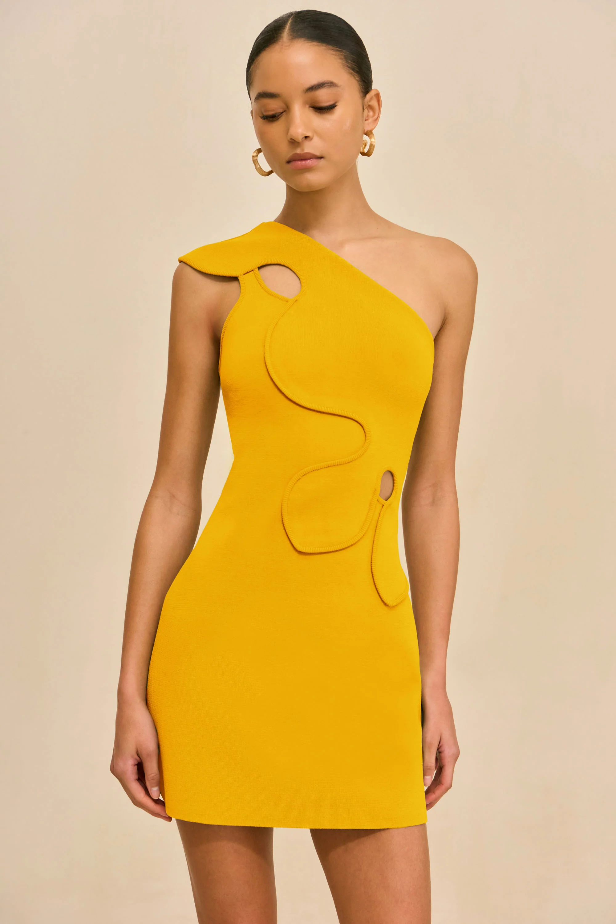 LABELLA KNIT DRESS - MARIGOLD - Image 4