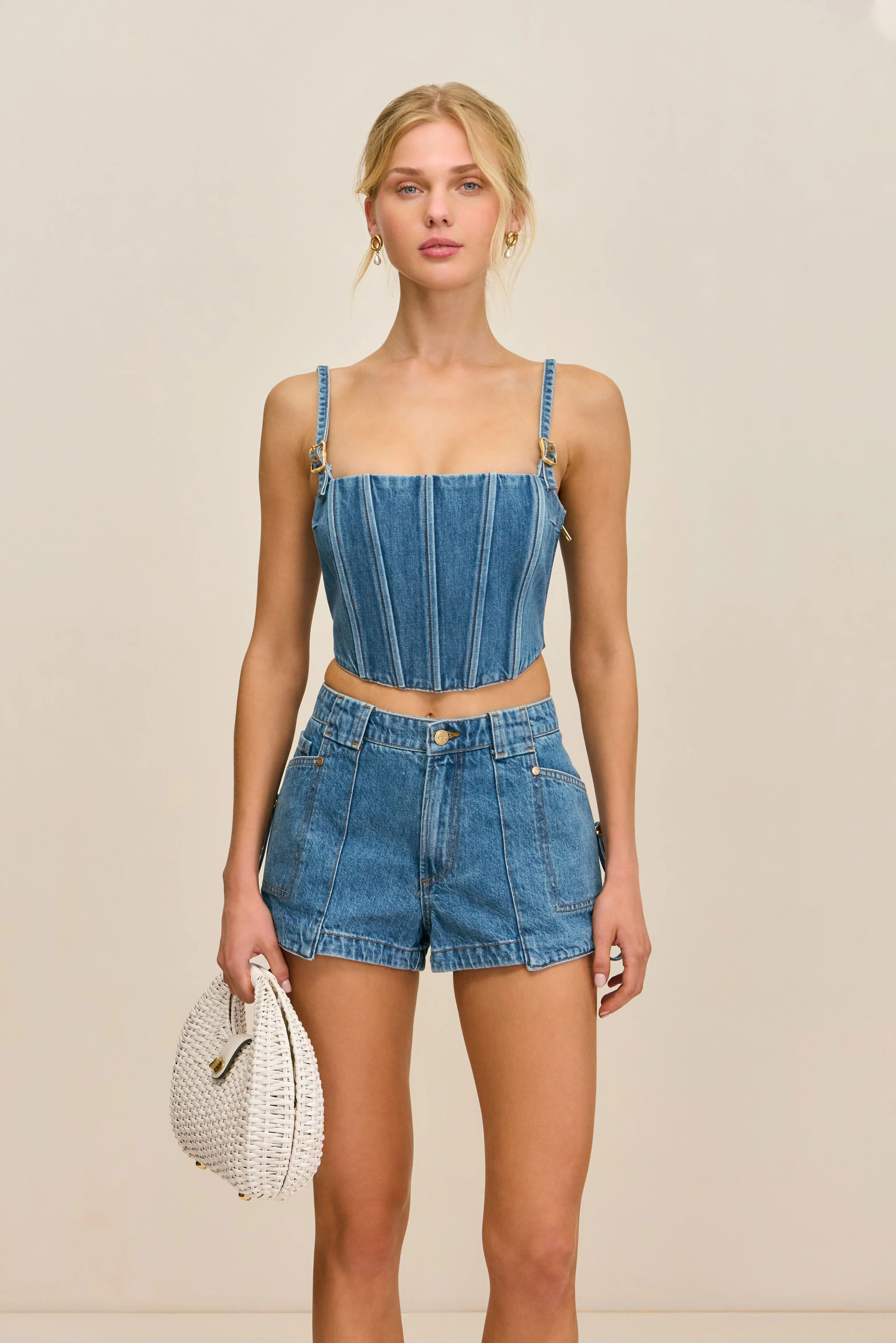 LAUREN TOP - MEDIUM STONE WASH - Image 3
