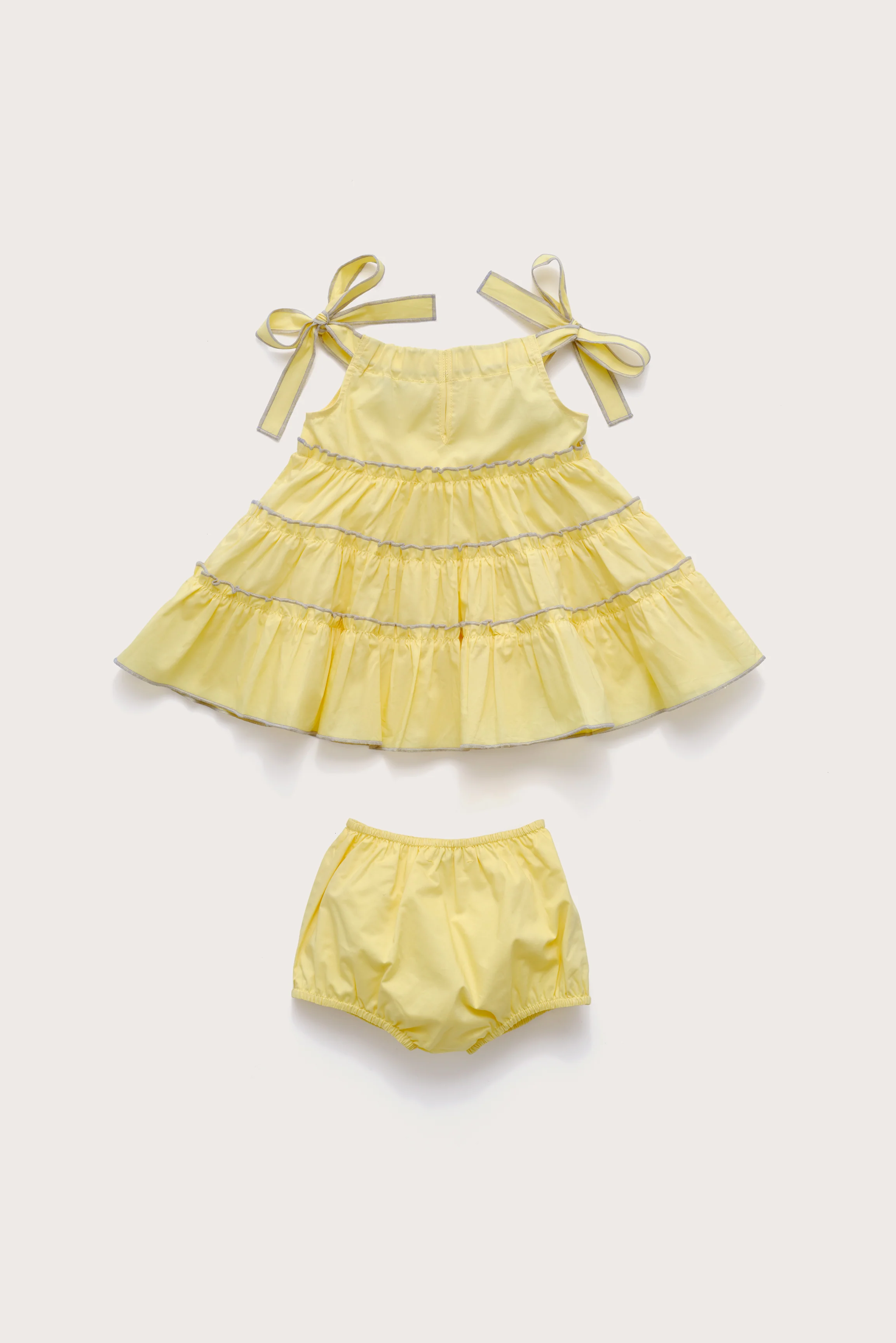 BABY LEILAH DRESS & BLOOMER - DAFFODIL - Image 3