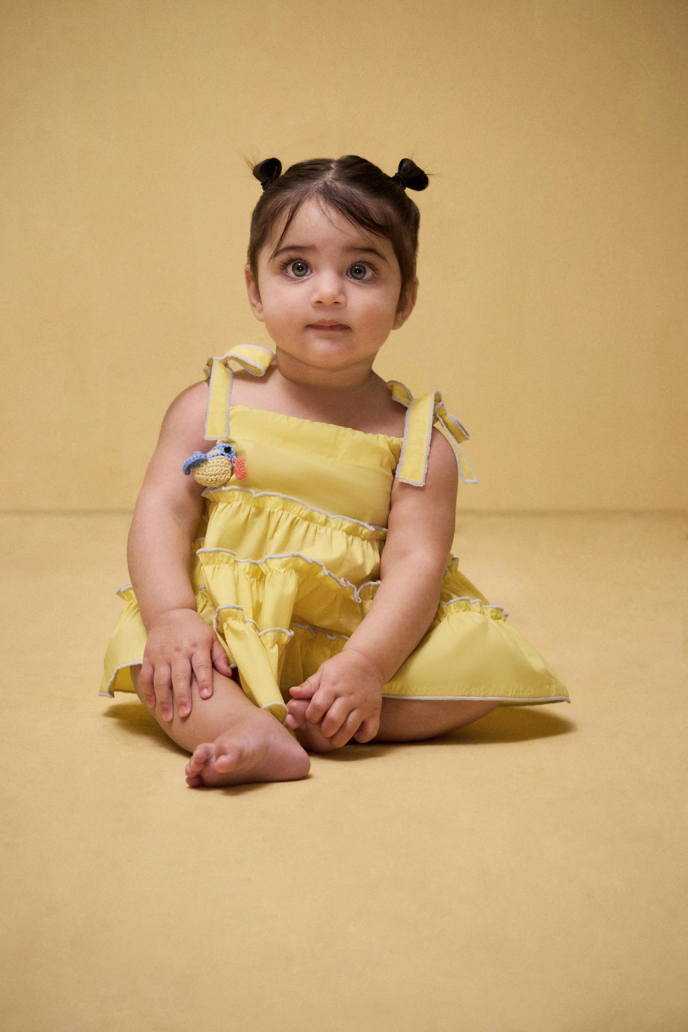 BABY LEILAH DRESS & BLOOMER - DAFFODIL - Image 4