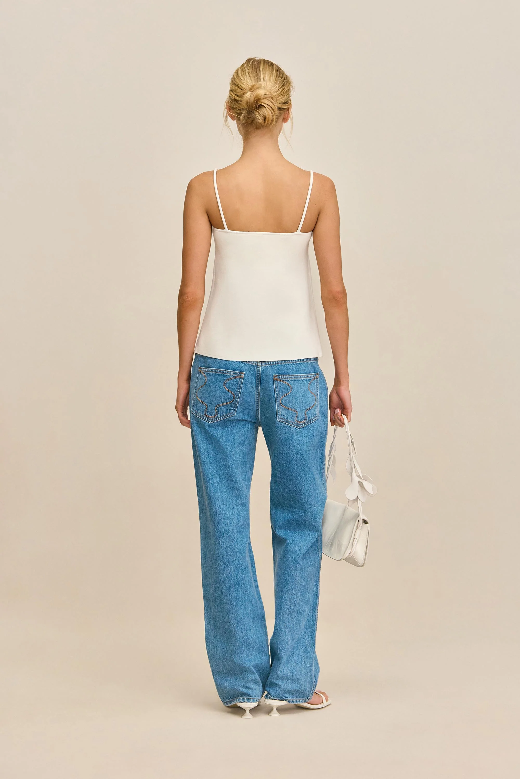 LENNON KNIT TOP - OFF WHITE - Image 5