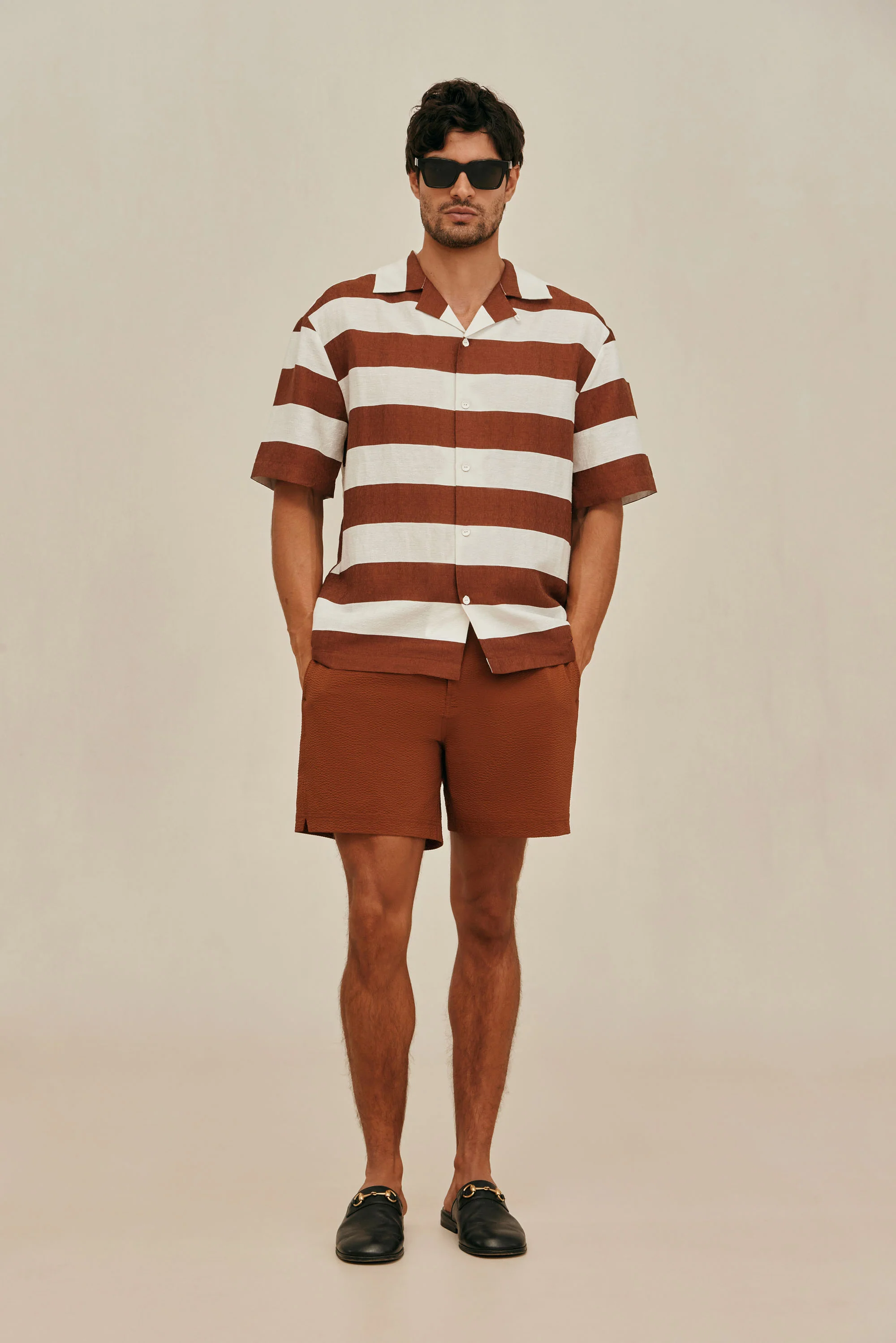 LEONARDO SHIRT - LARGE SADDLE STRIPE - Image 3
