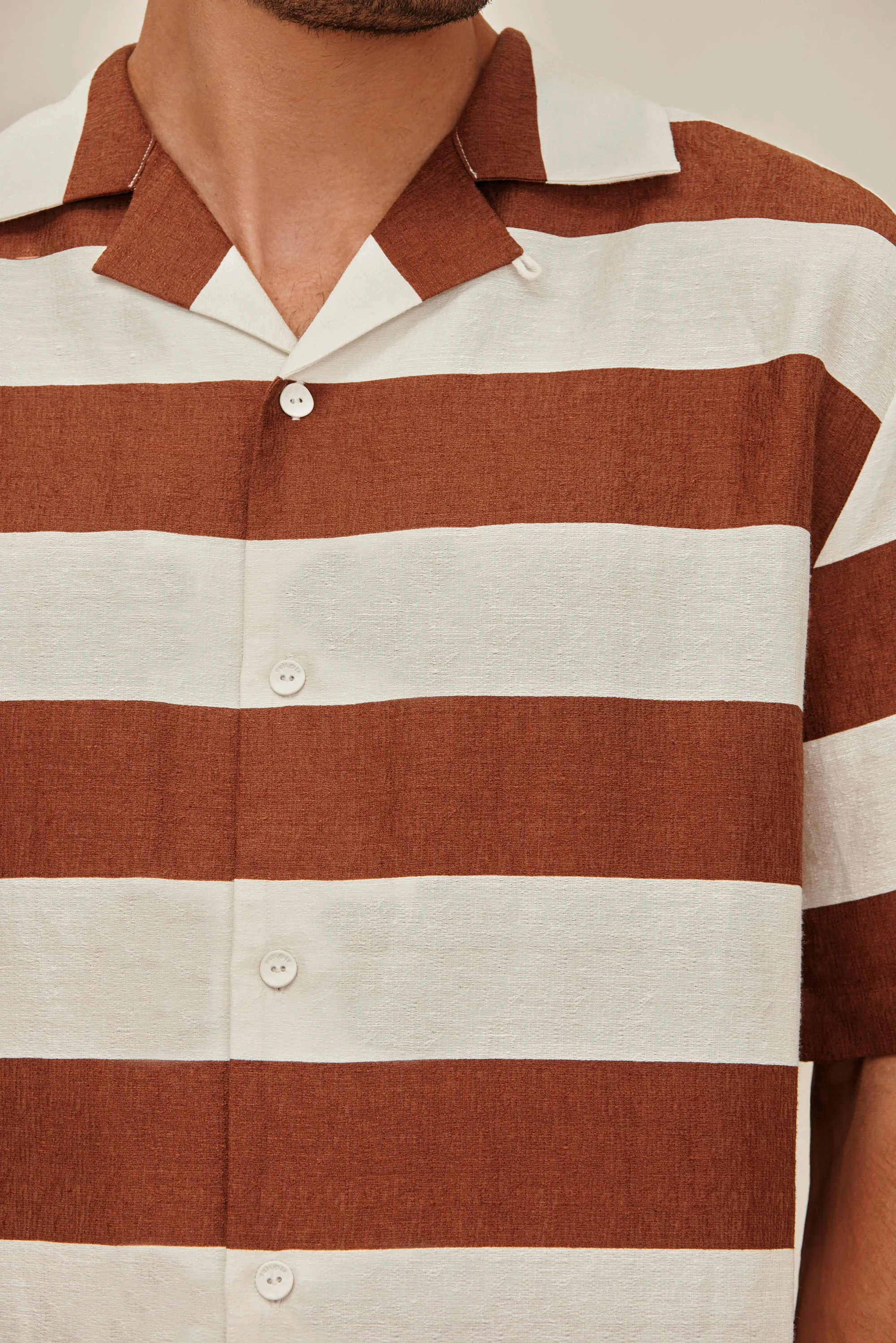 LEONARDO SHIRT - LARGE SADDLE STRIPE - Image 5