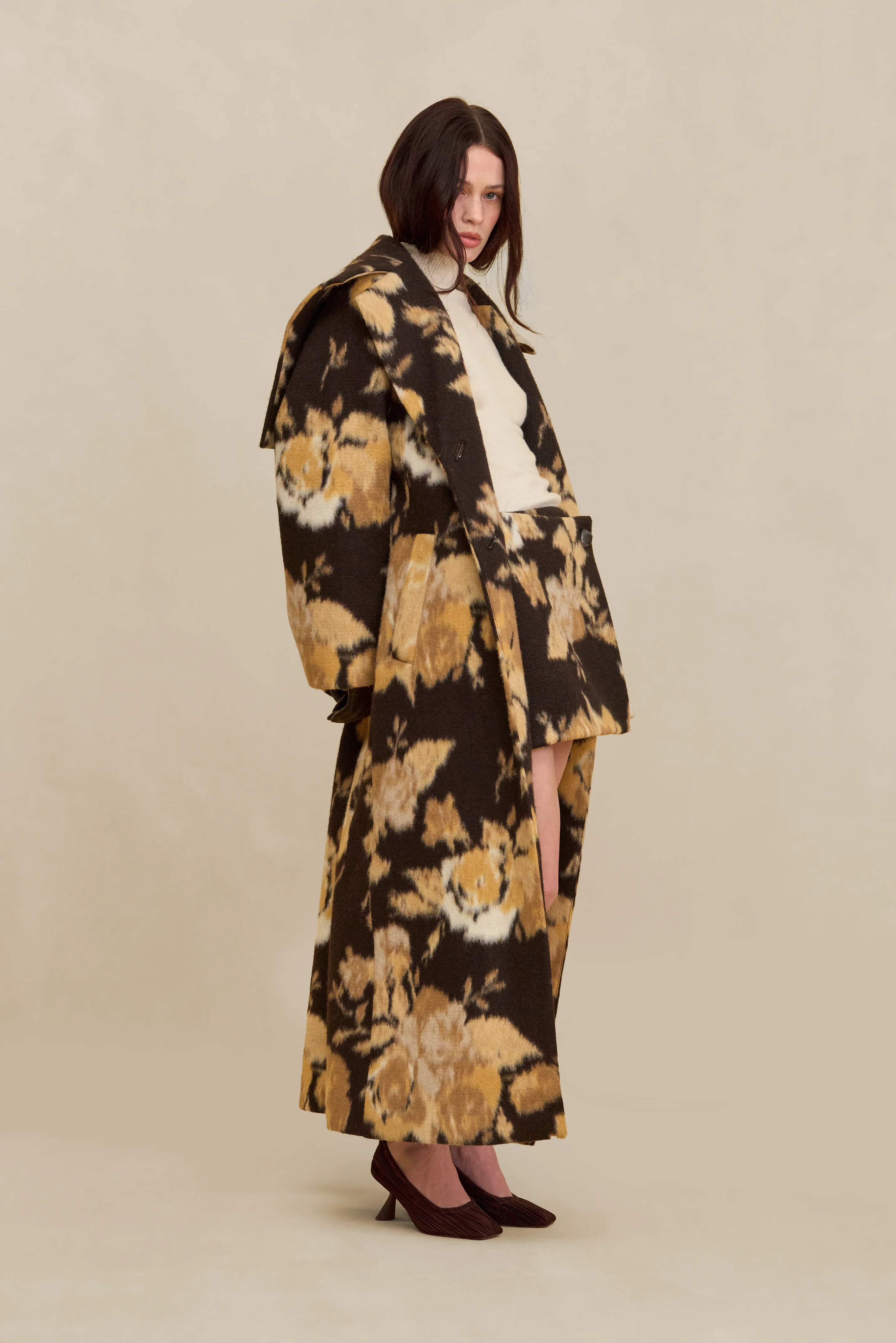 LINDEN COAT - WHEAT MULTI - Image 3