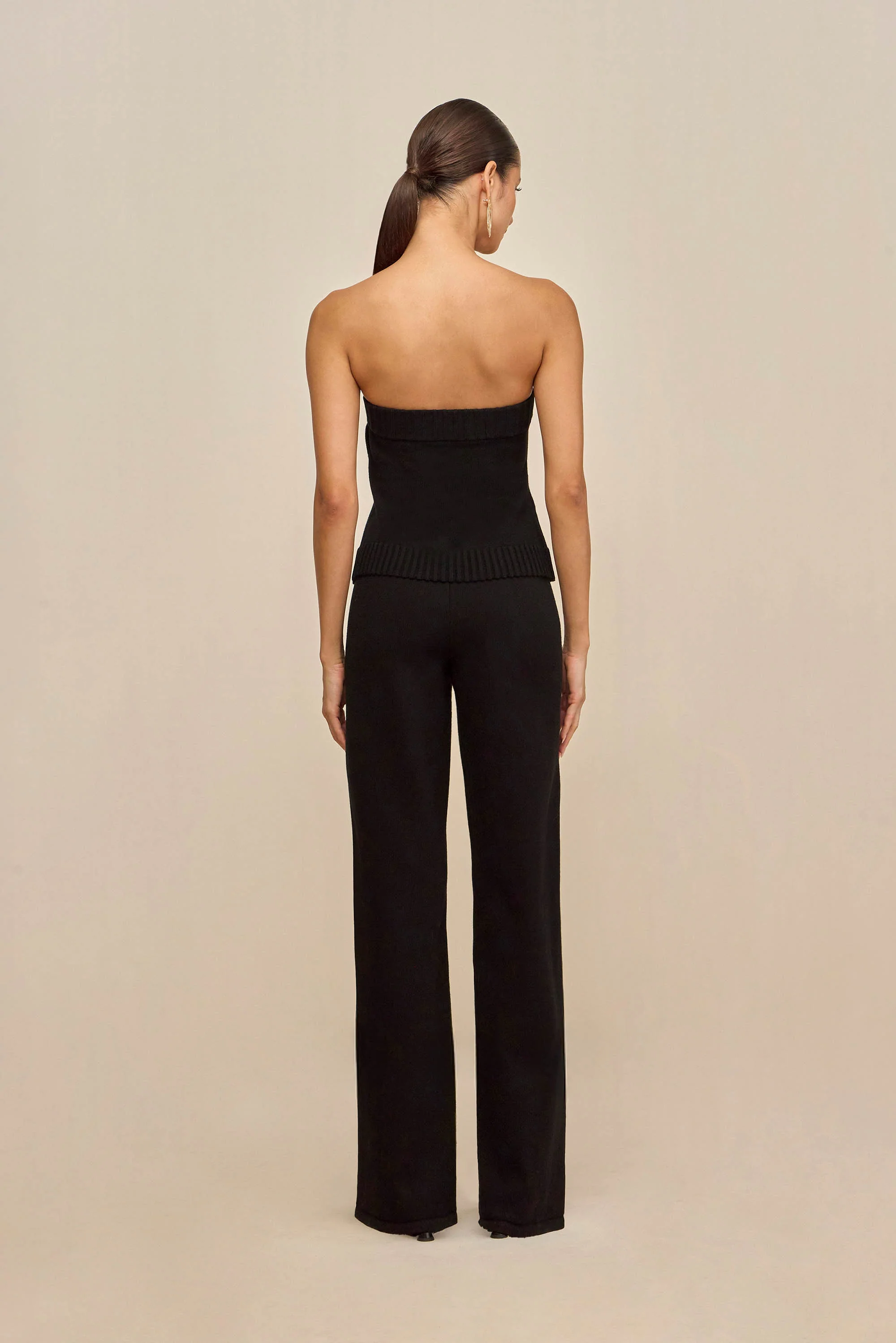 LOU KNIT TOP - BLACK - Image 6