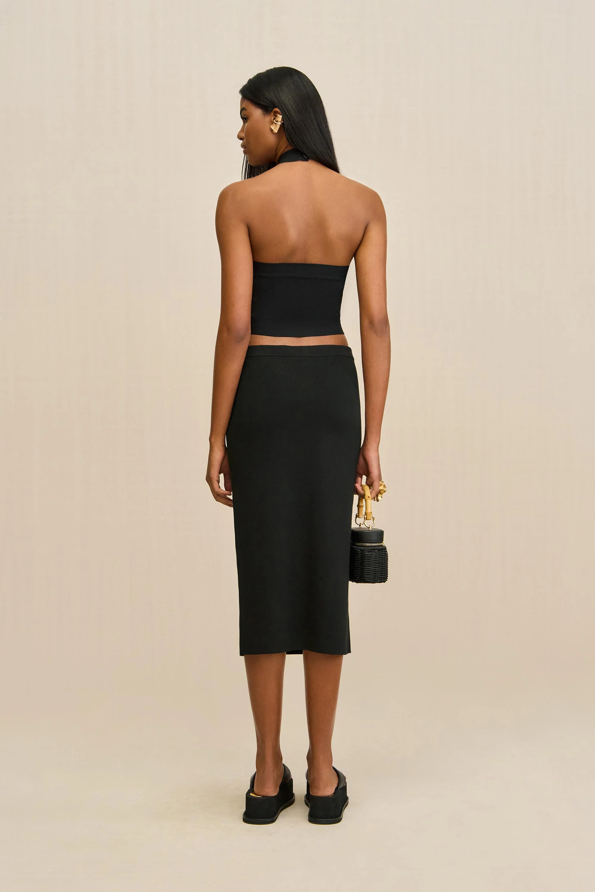LOUISA KNIT TOP - BLACK - Image 5