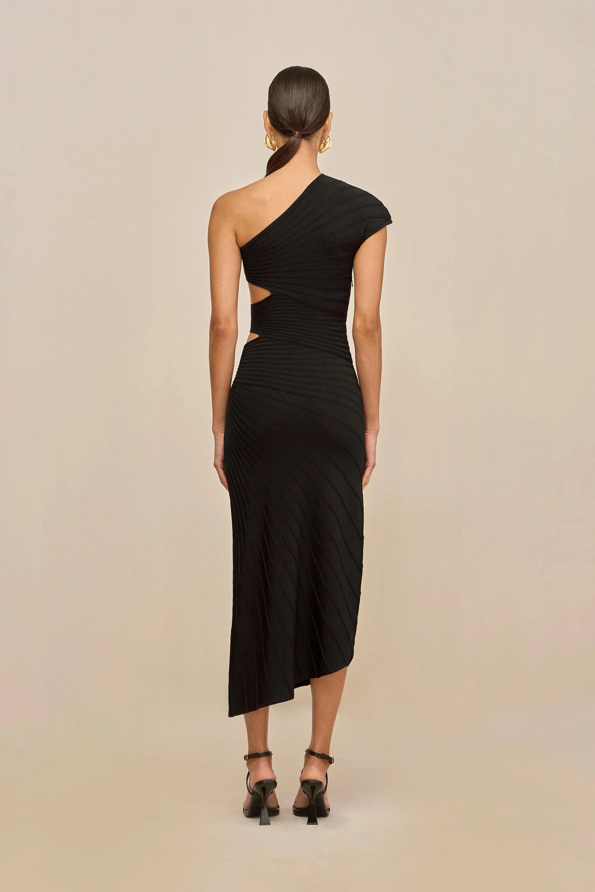LURENZ KNIT DRESS - BLACK - Image 4