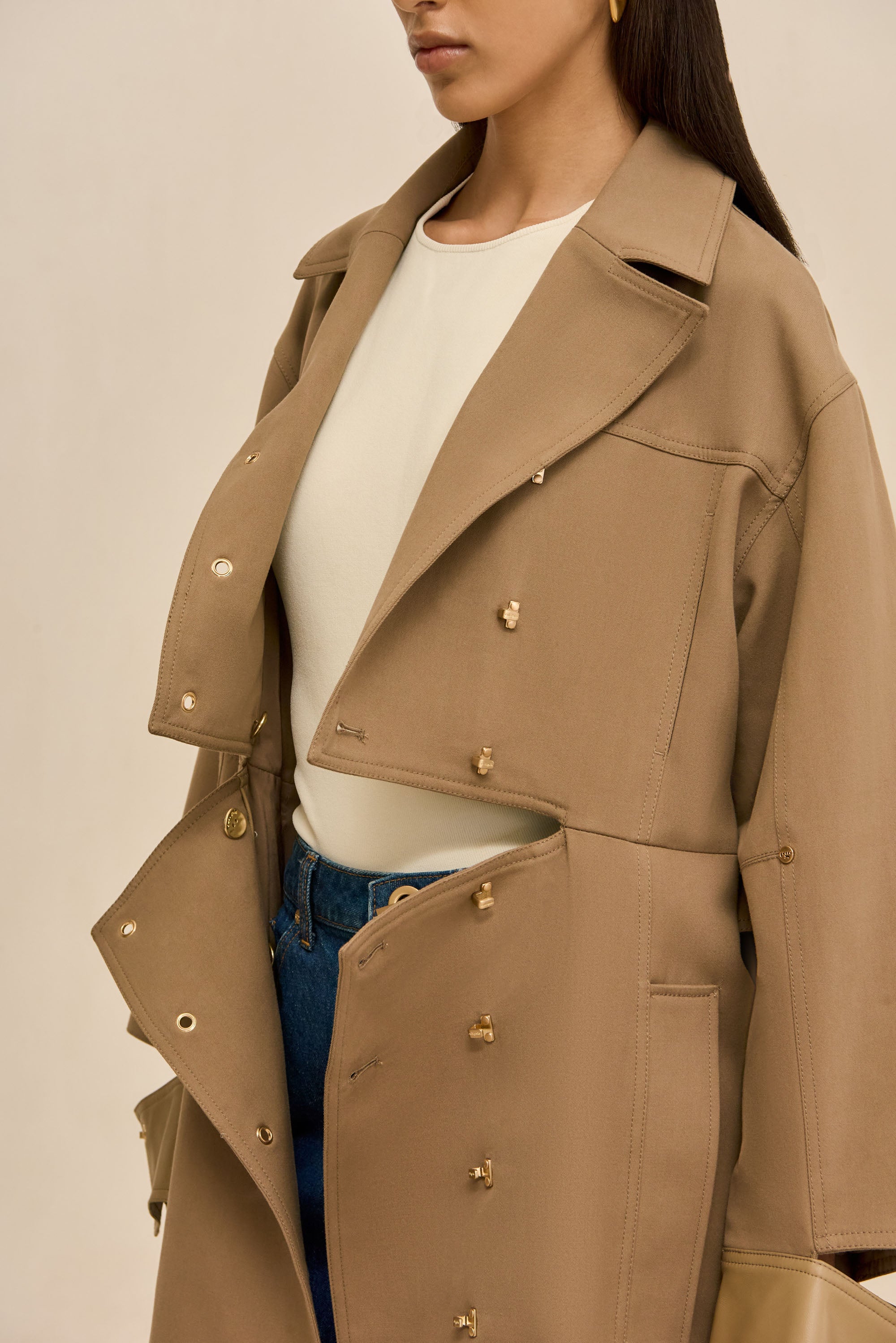 MAGDALENA TRENCH COAT - SESAME - Image 3