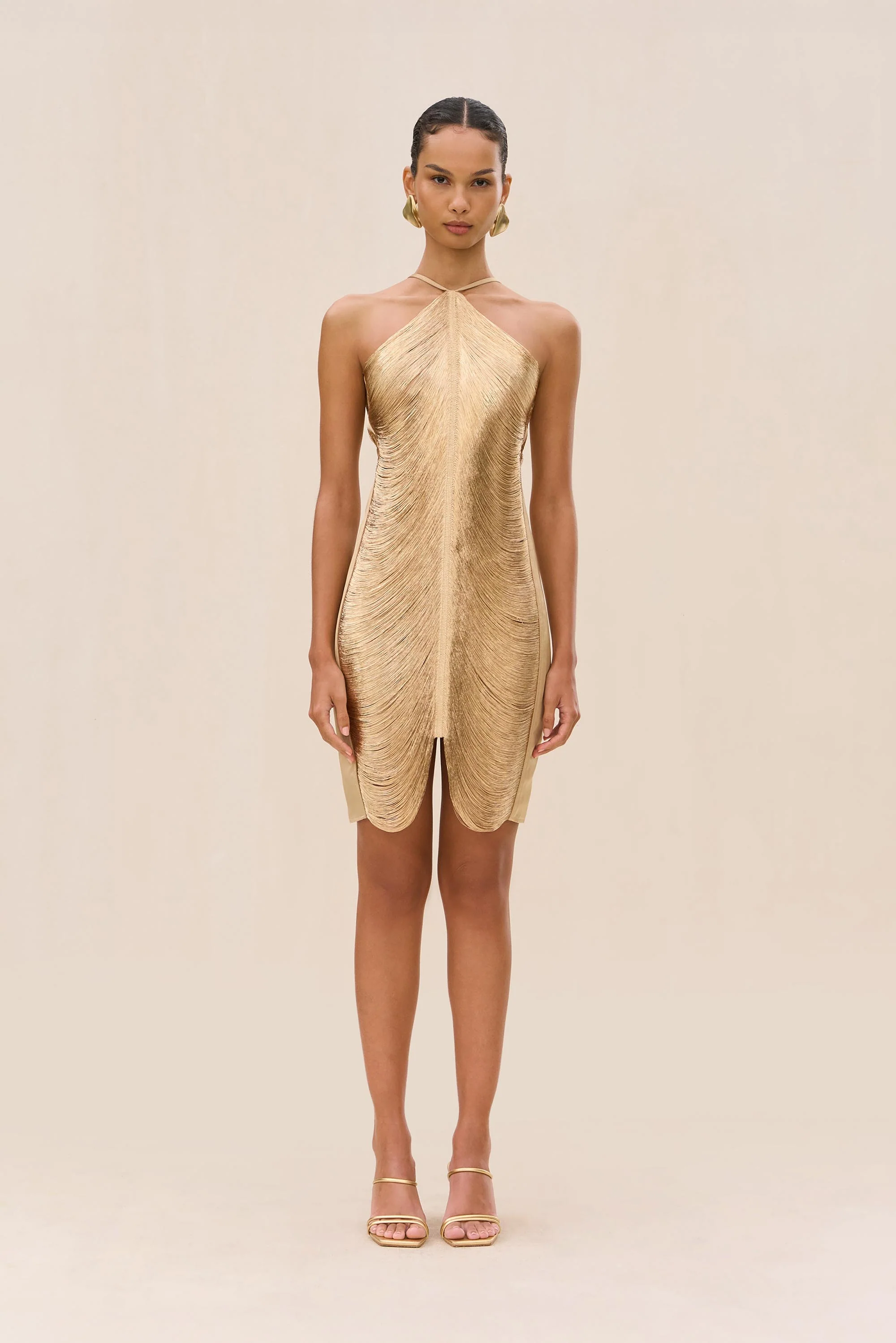 MARA DRESS - LIGHT GOLD - Image 2