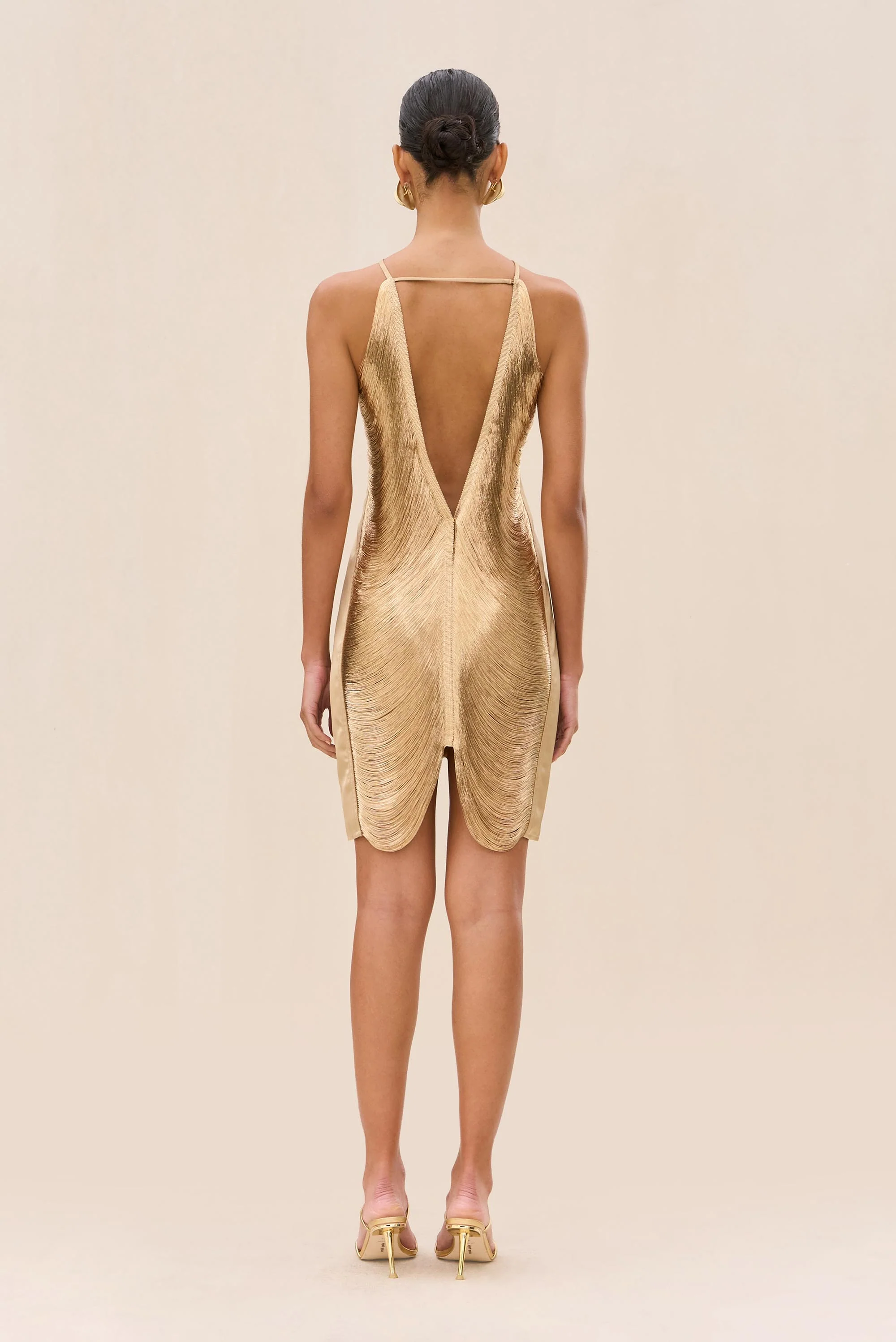 MARA DRESS - LIGHT GOLD - Image 6