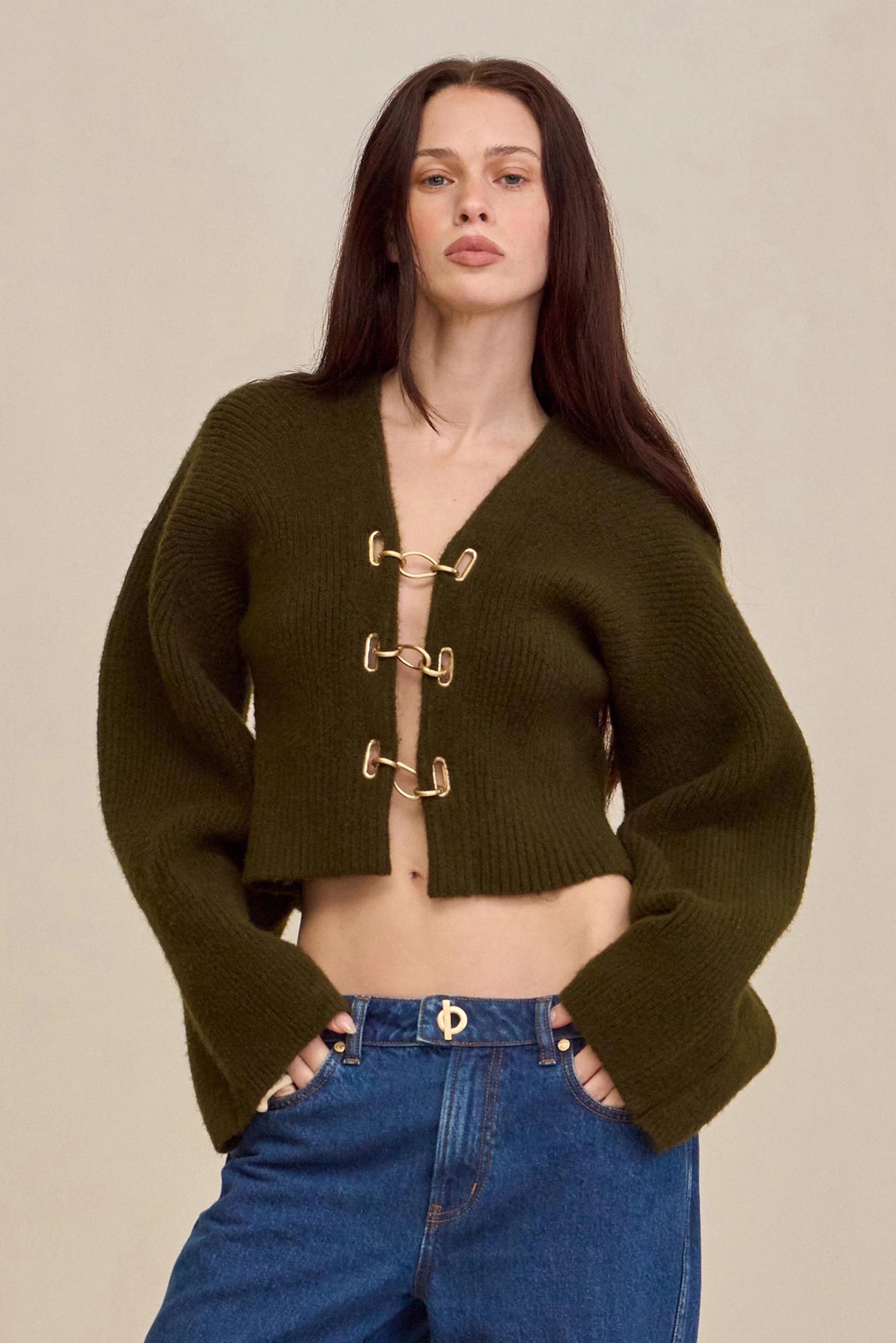 MAYALU CARDIGAN - DEEP ROSEMARY