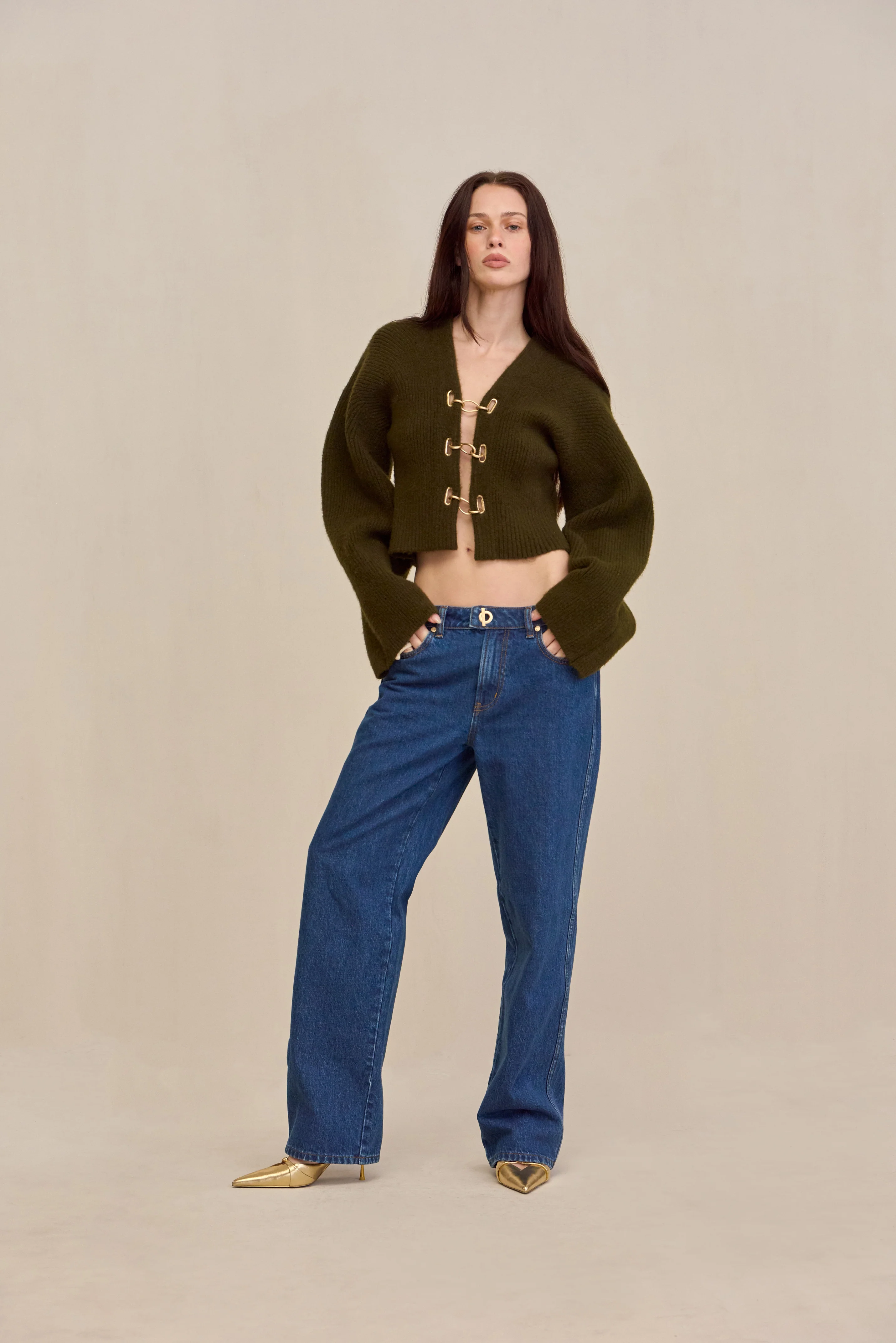 MAYALU CARDIGAN - DEEP ROSEMARY - Image 2
