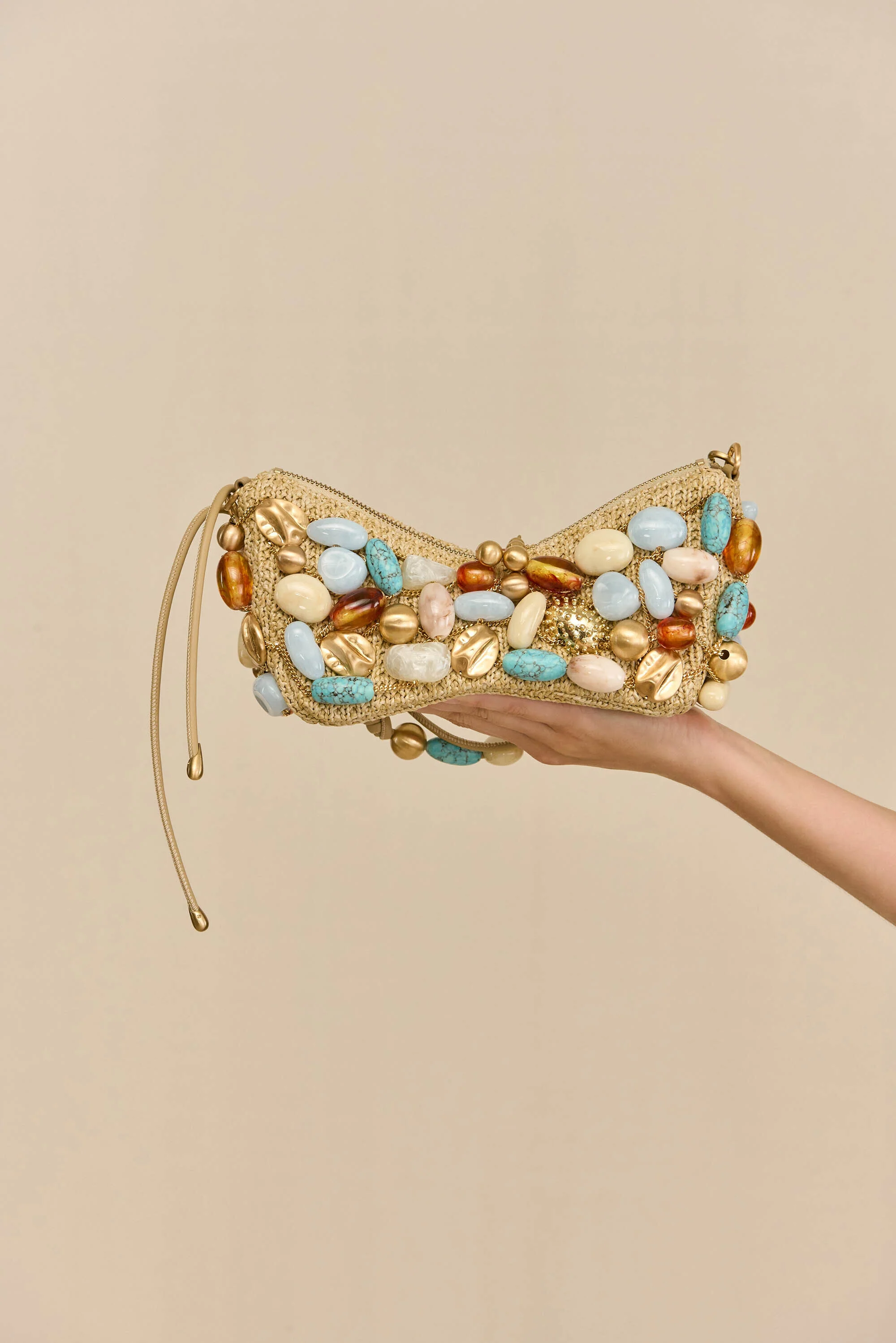 MERCIER MINI SHOULDER BAG - IBIZA TURQUOISE BAUBLE MULTI - Image 4
