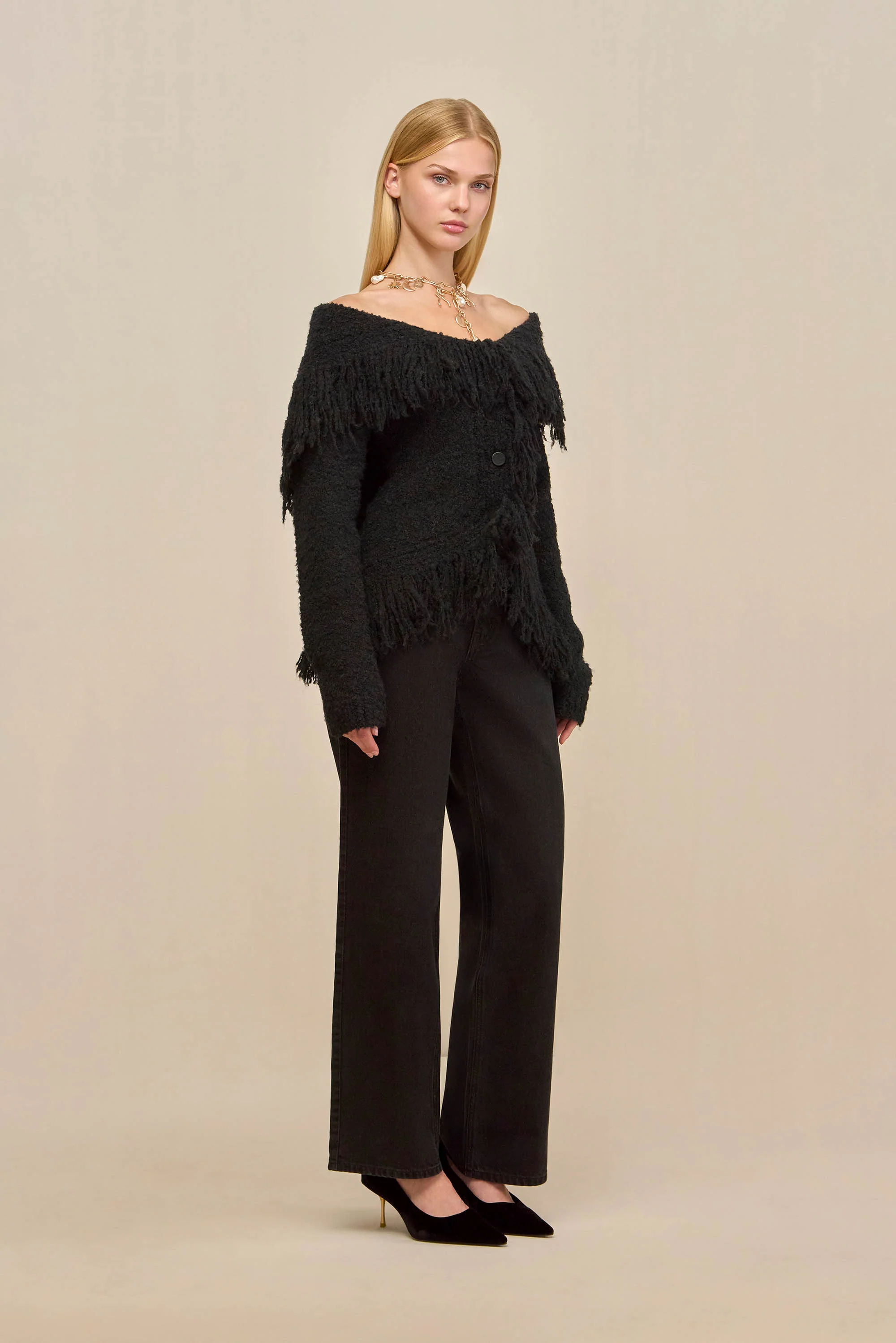 MICHELLE CARDIGAN - BLACK - Image 4