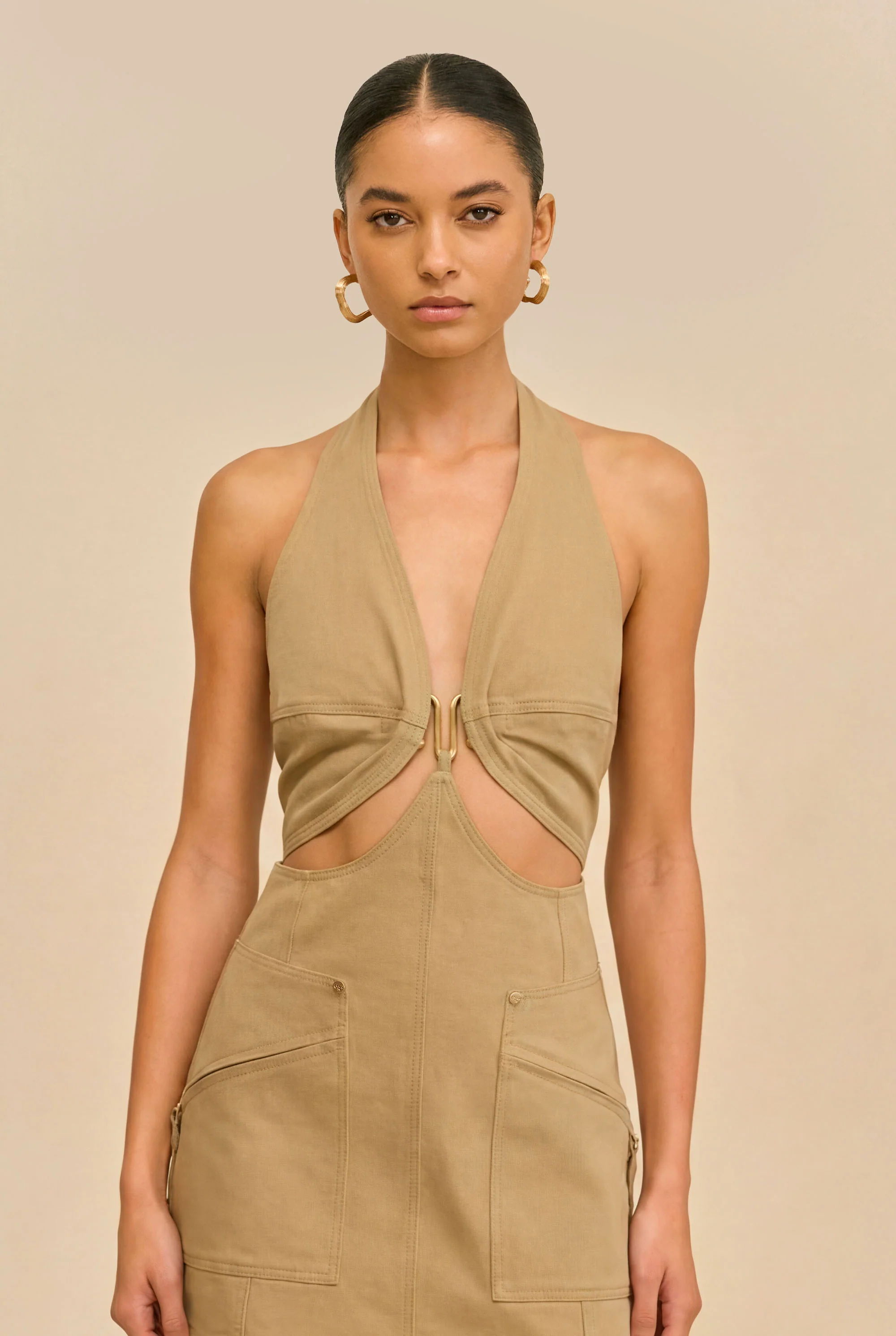 MISAKI DRESS - SESAME - Image 2