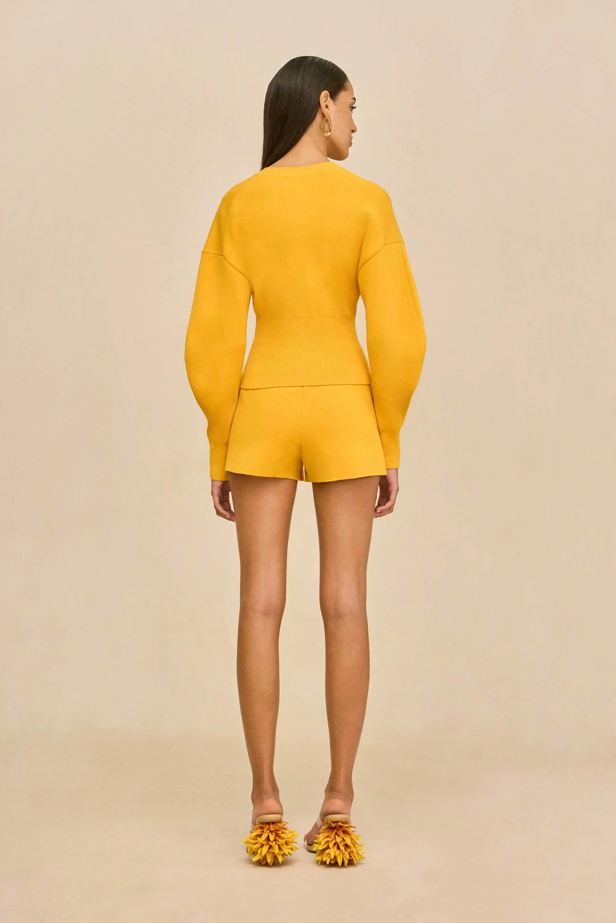 MONROE KNIT CARDIGAN - MARIGOLD - Image 4