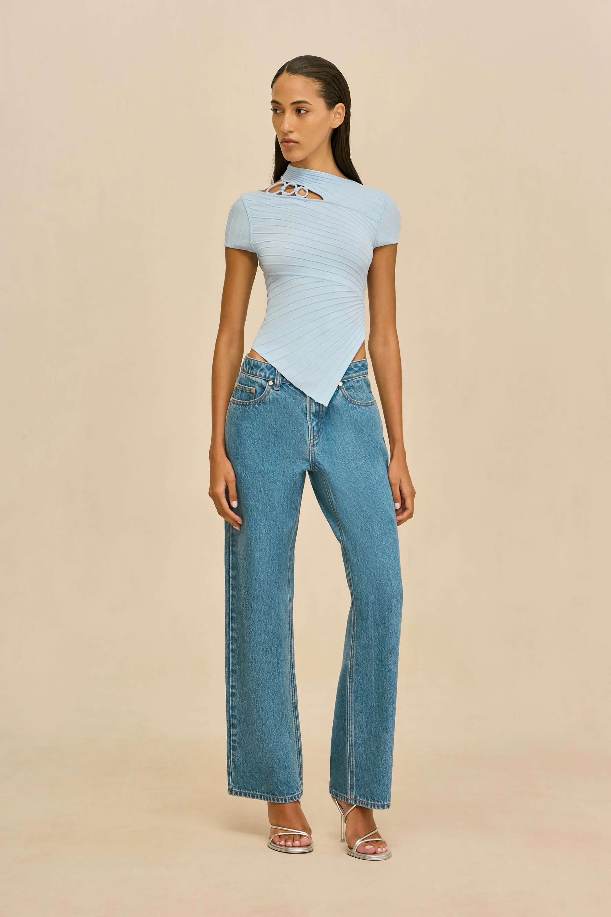 NESSI KNIT TOP - COASTAL - Image 2