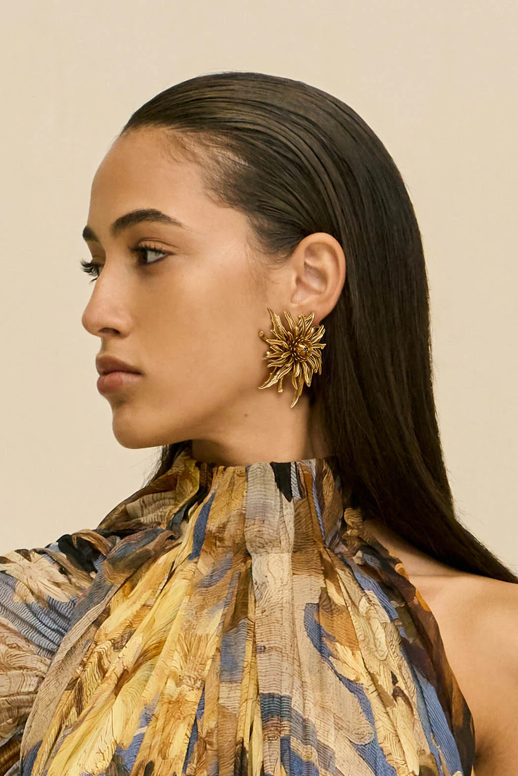 OCTAVIA EARRING - ANTIQUE BRASS - Image 2