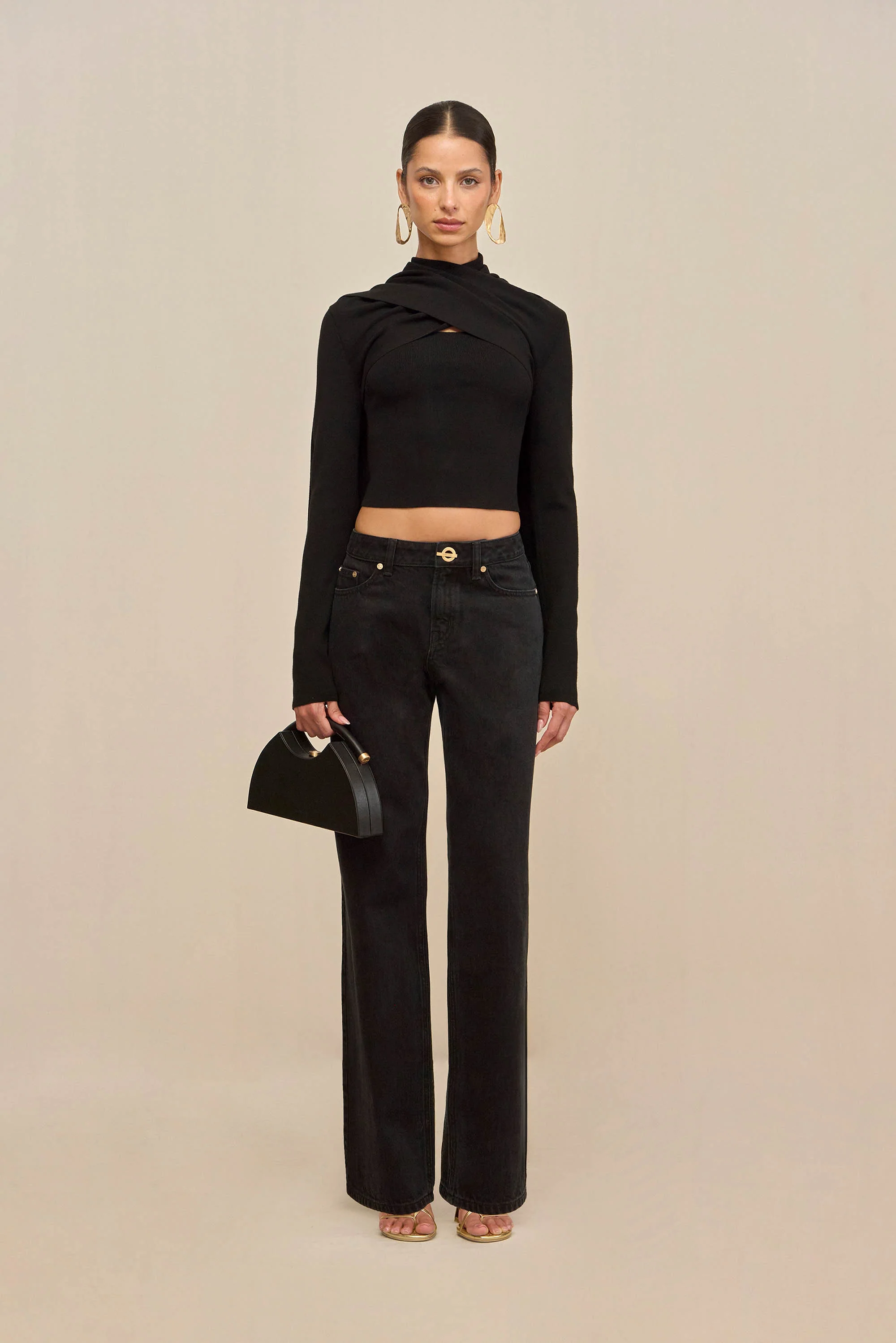 ONIA KNIT CARDIGAN - BLACK - Image 3