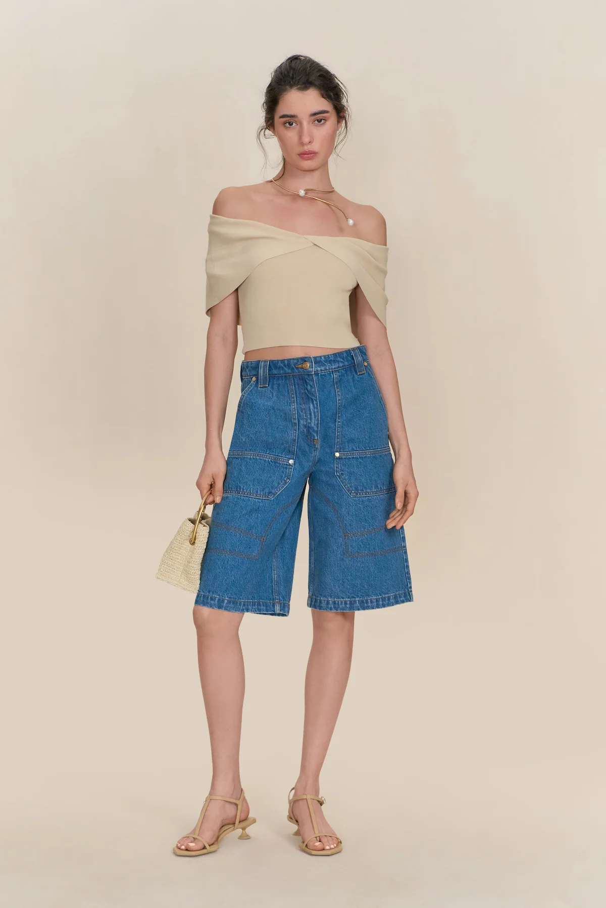 PRESCOTT KNIT TOP - BEACH - Image 2