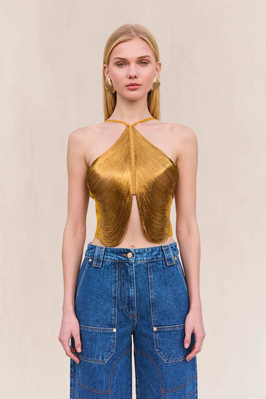 QUELLA TOP - DARK GOLD - Image 3
