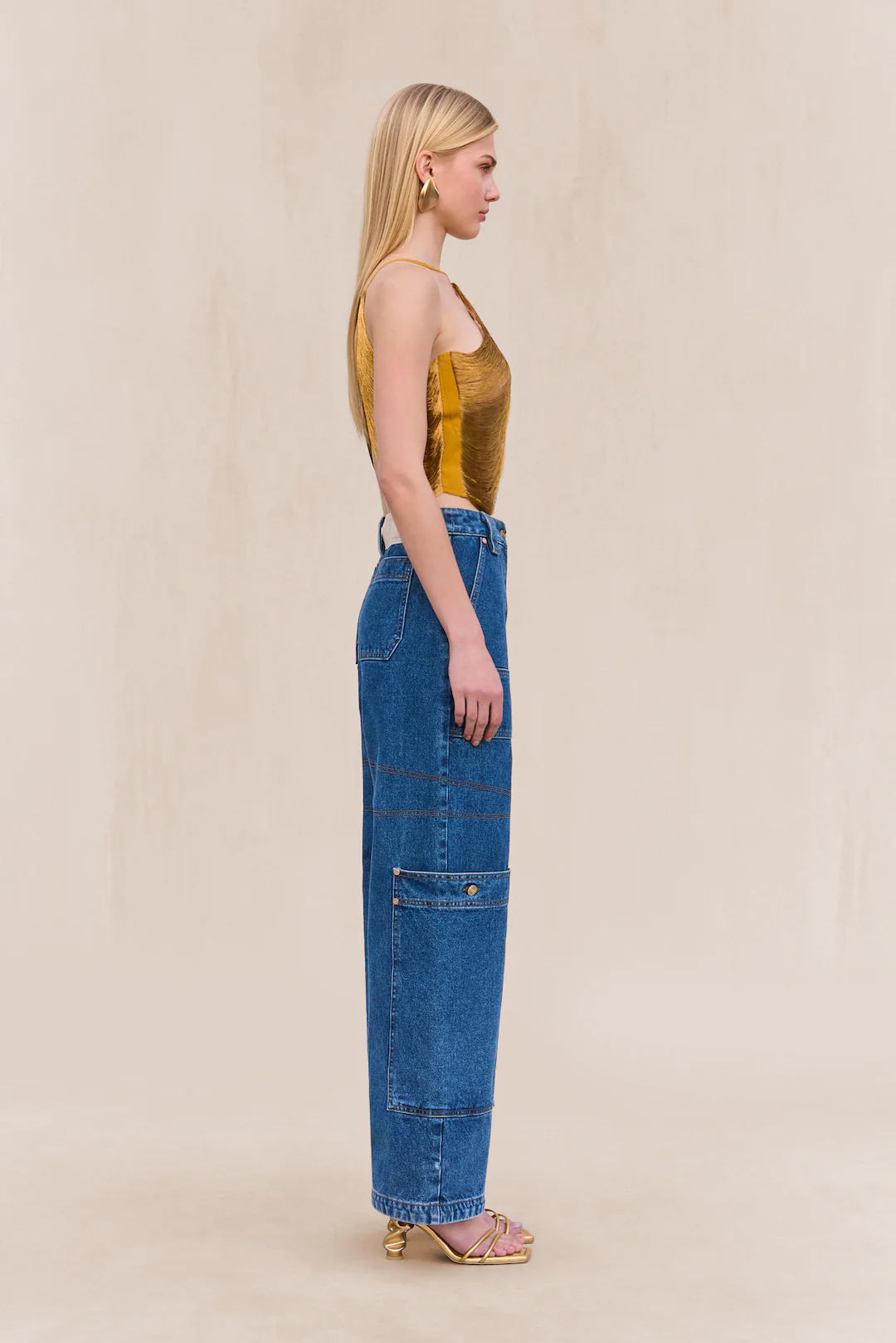 QUELLA TOP - DARK GOLD - Image 4