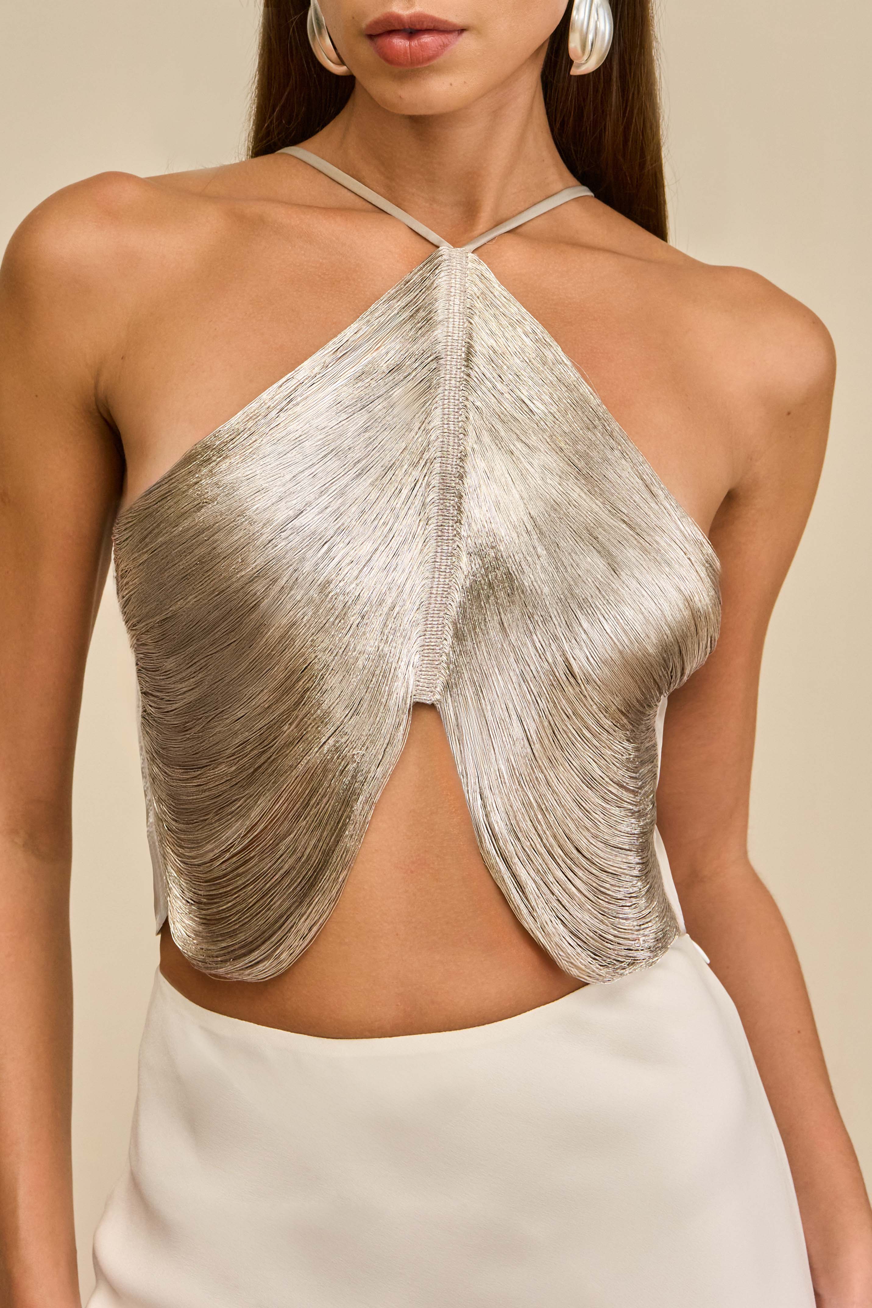 QUELLA TOP - SILVER - Image 4