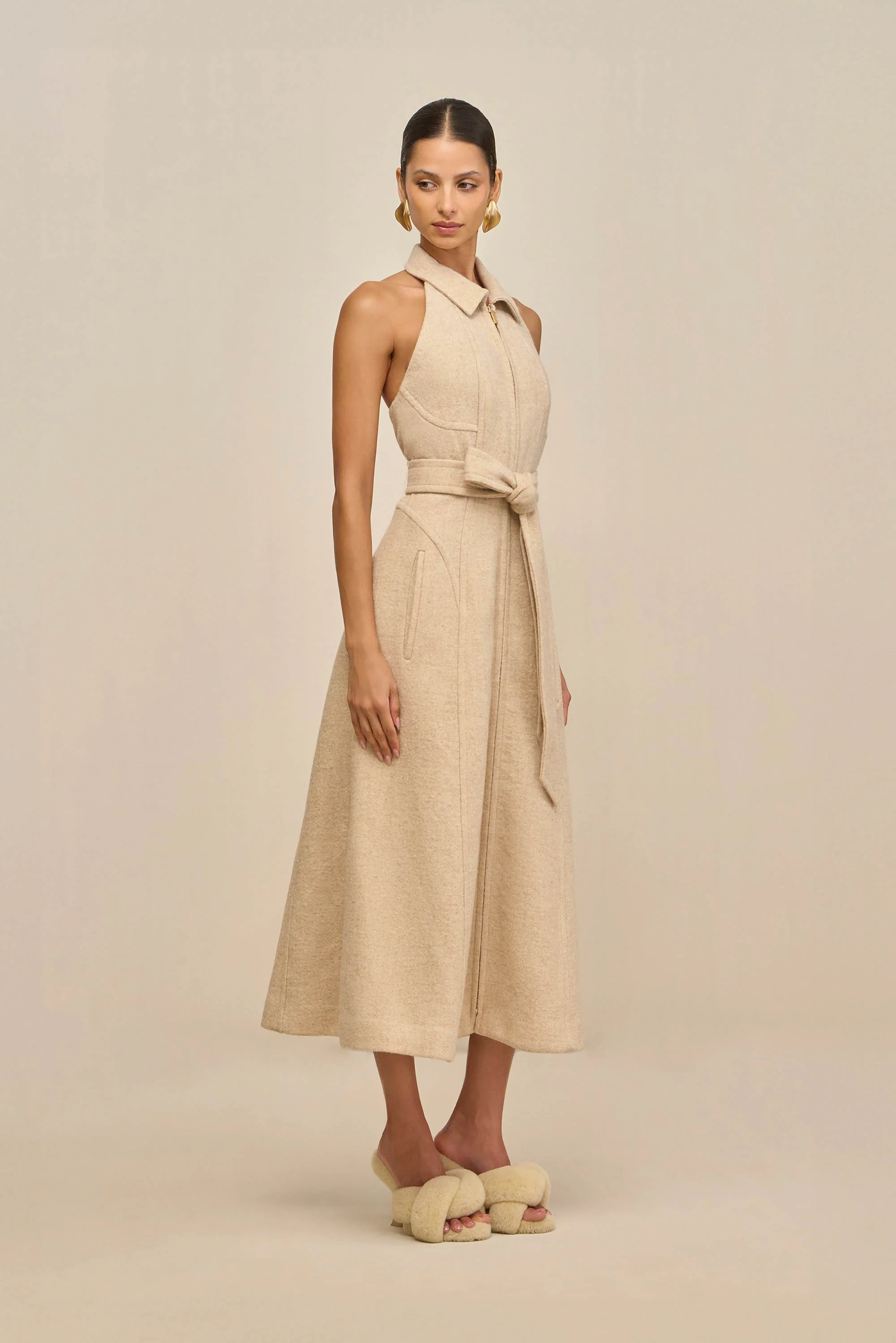 REGNIER DRESS - OATMEAL - Image 3