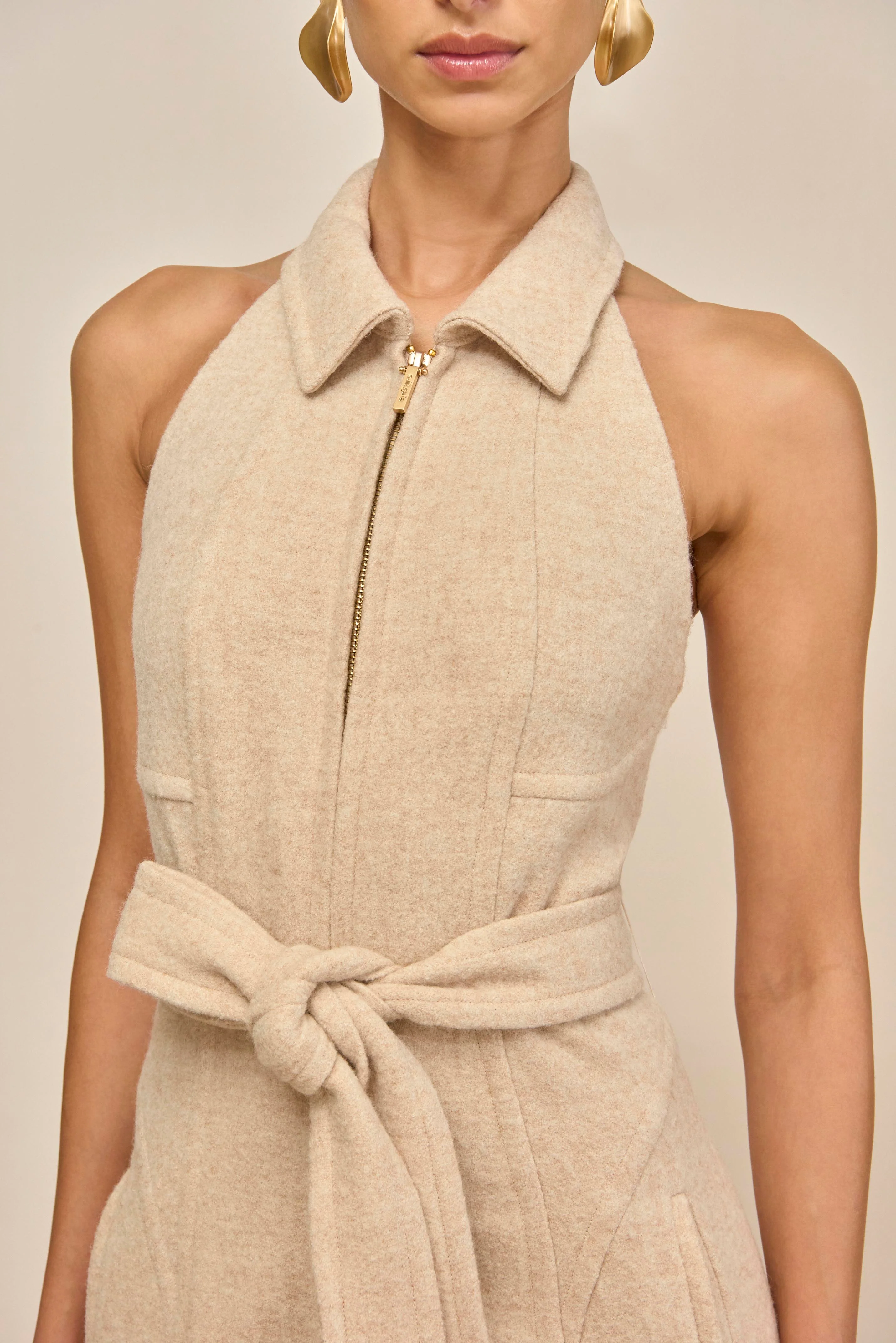 REGNIER DRESS - OATMEAL - Image 4