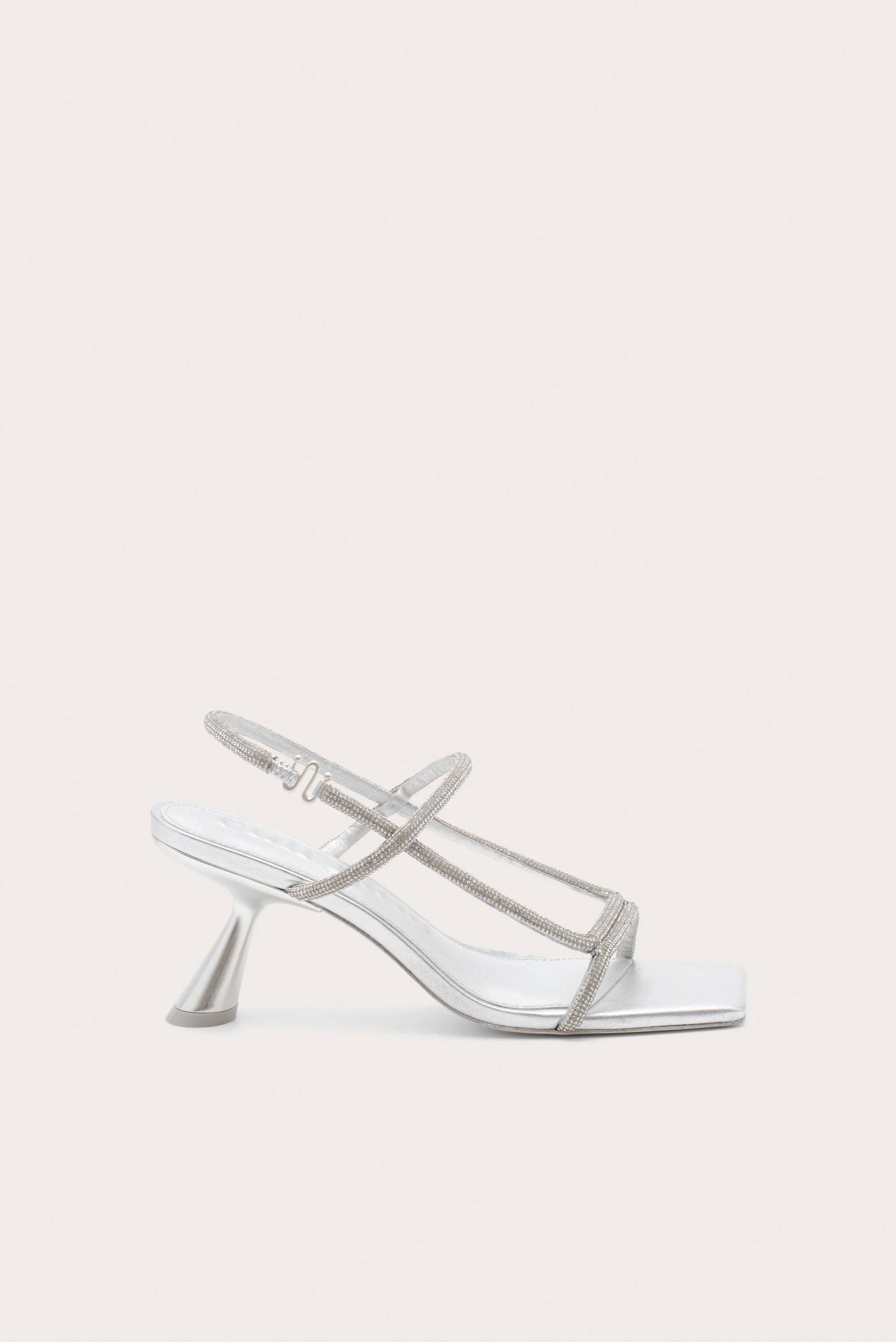 REINA RHINESTONE SANDAL - CLEAR