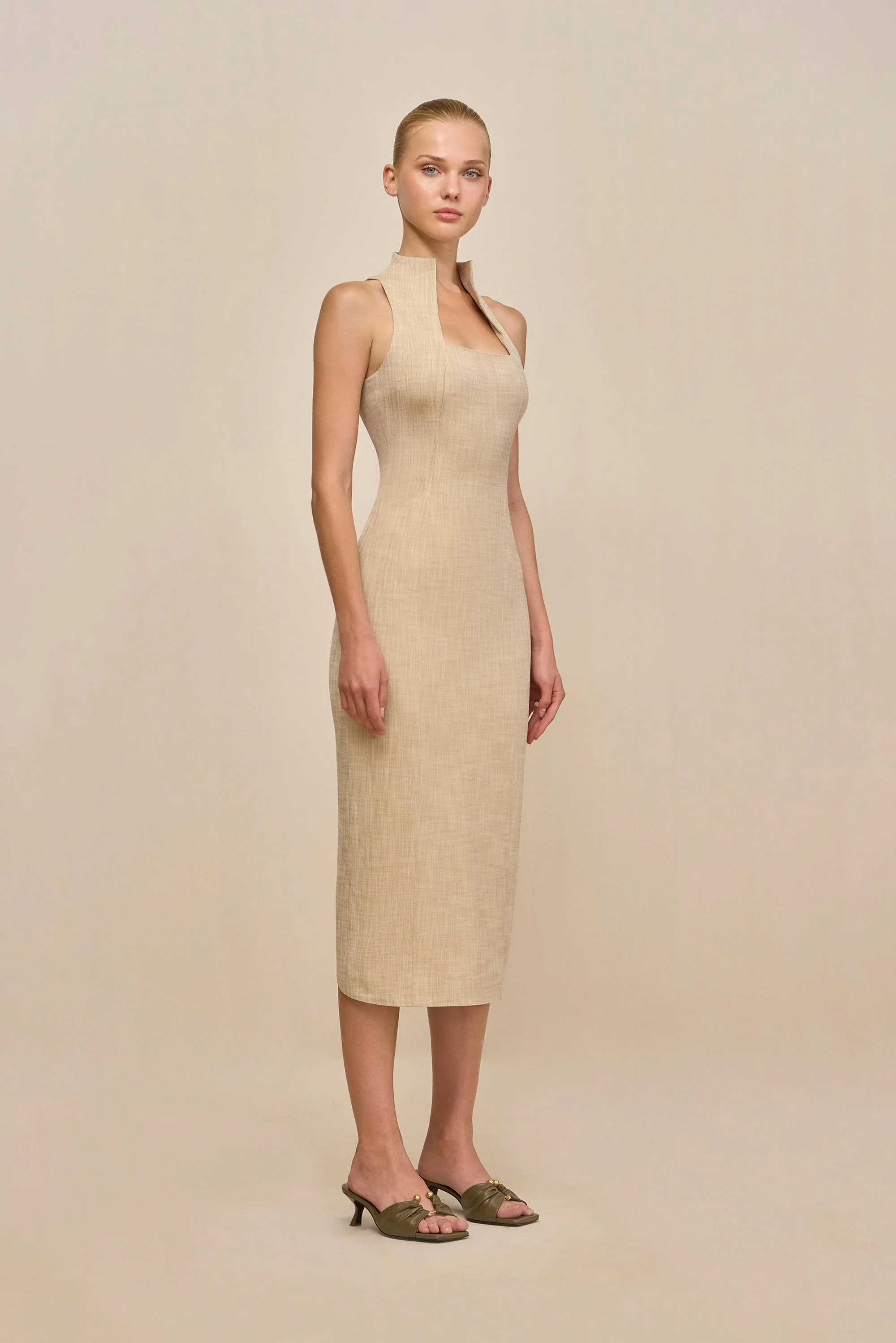 RITA DRESS - ECRU - Image 3