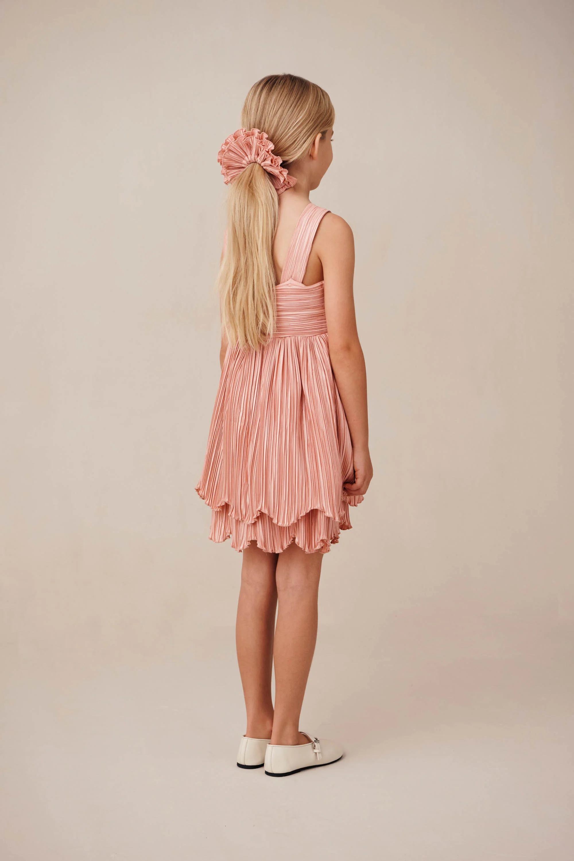 KIDS ROSALIE DRESS - PETAL PINK - Image 4