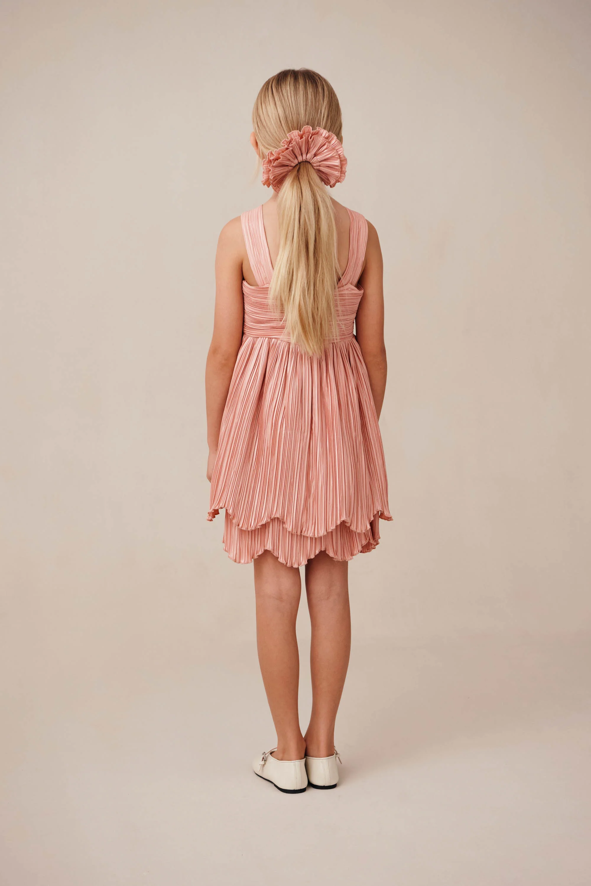 KIDS ROSALIE DRESS - PETAL PINK - Image 5