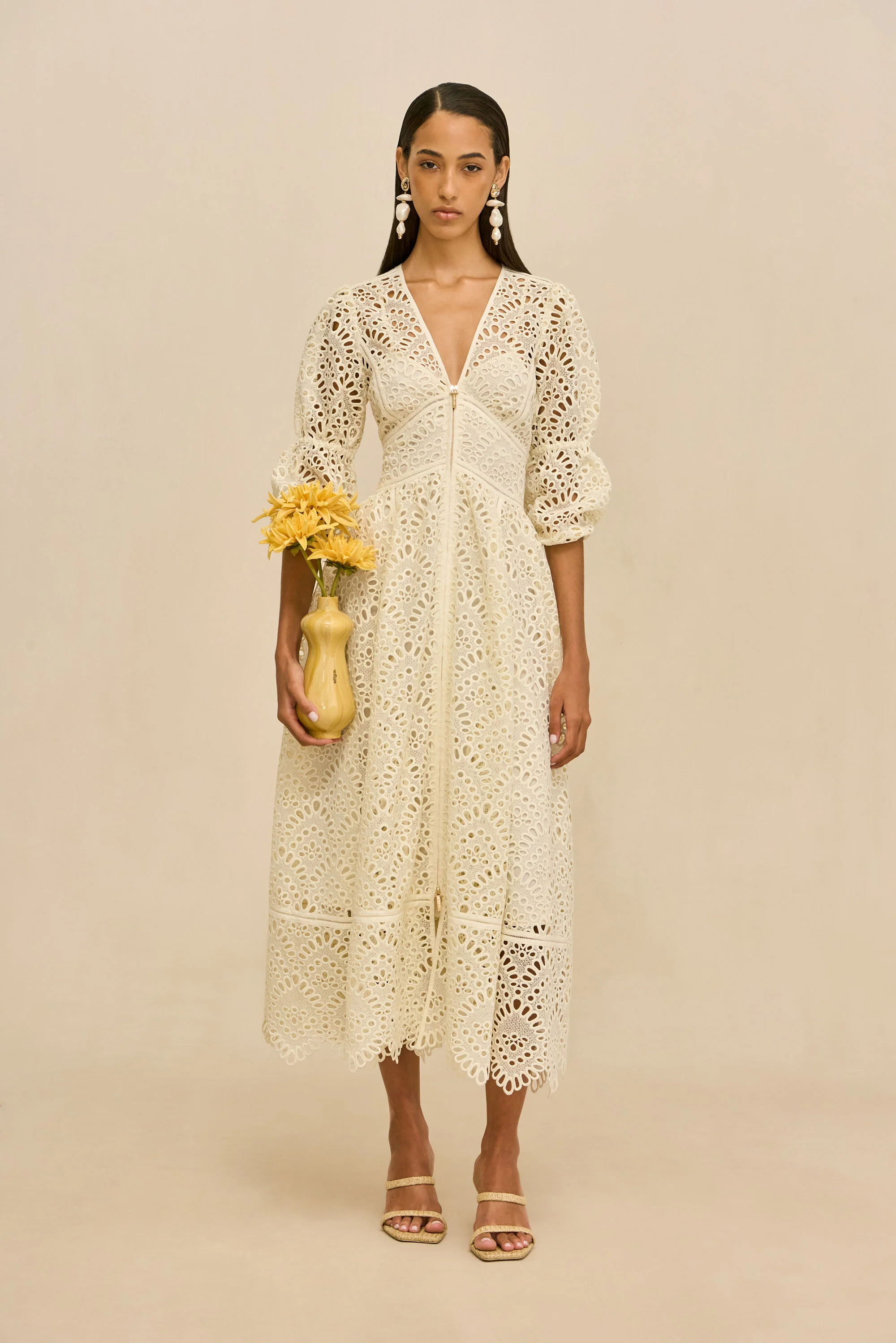 ROSALIND DRESS - OFF WHITE - Image 3